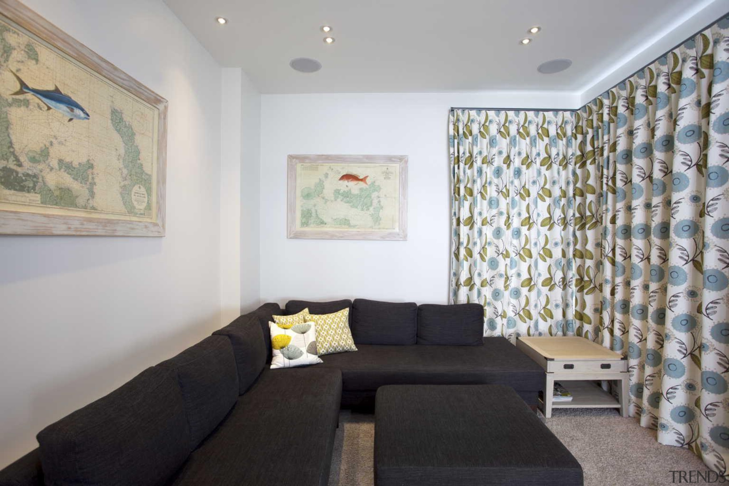 Cozy interior design by Yellowfox - Relax Room apartment, ceiling, home, interior design, living room, property, real estate, room, wall, gray