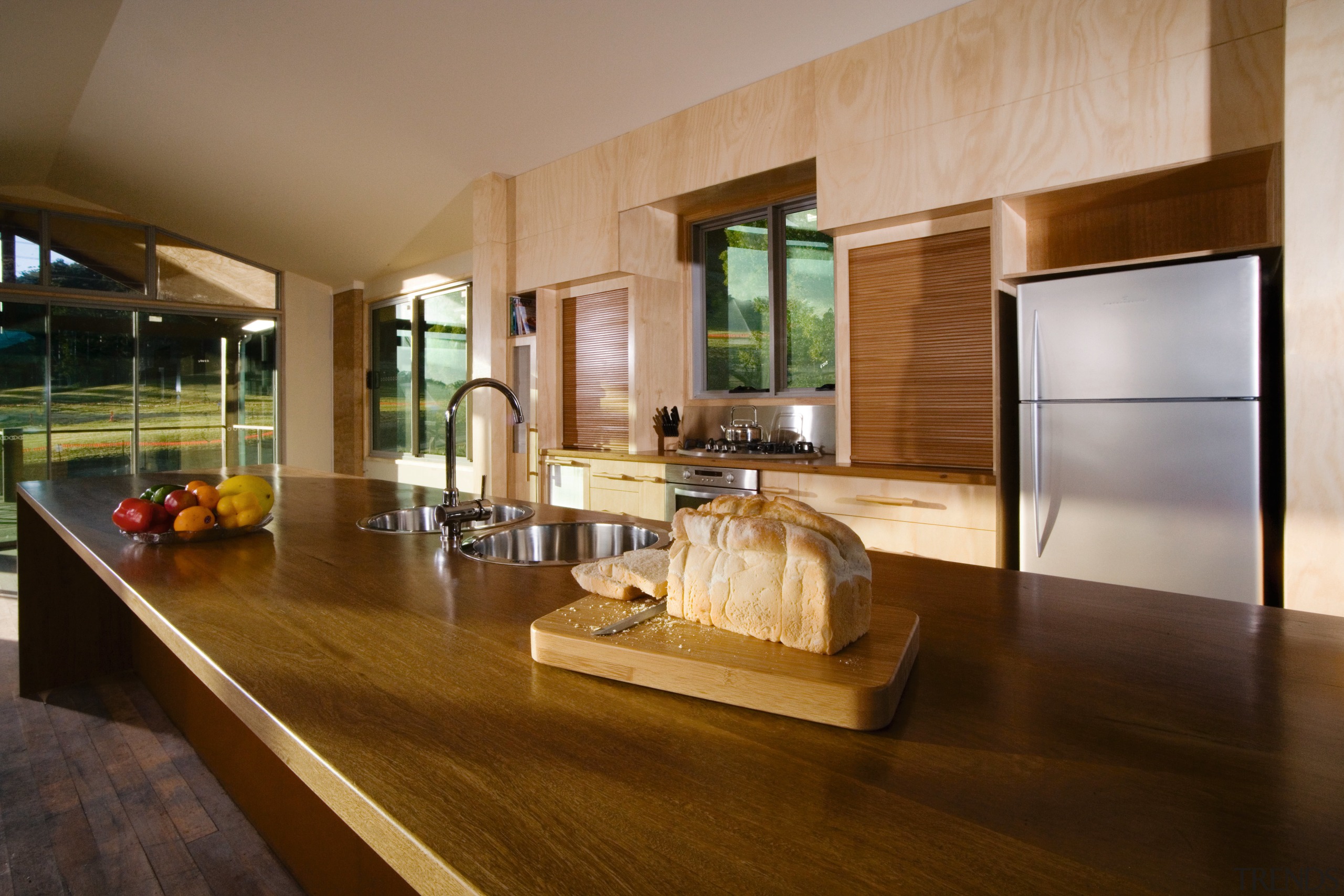 A view of a kitchen designed and manufactured architecture, countertop, interior design, kitchen, real estate, brown