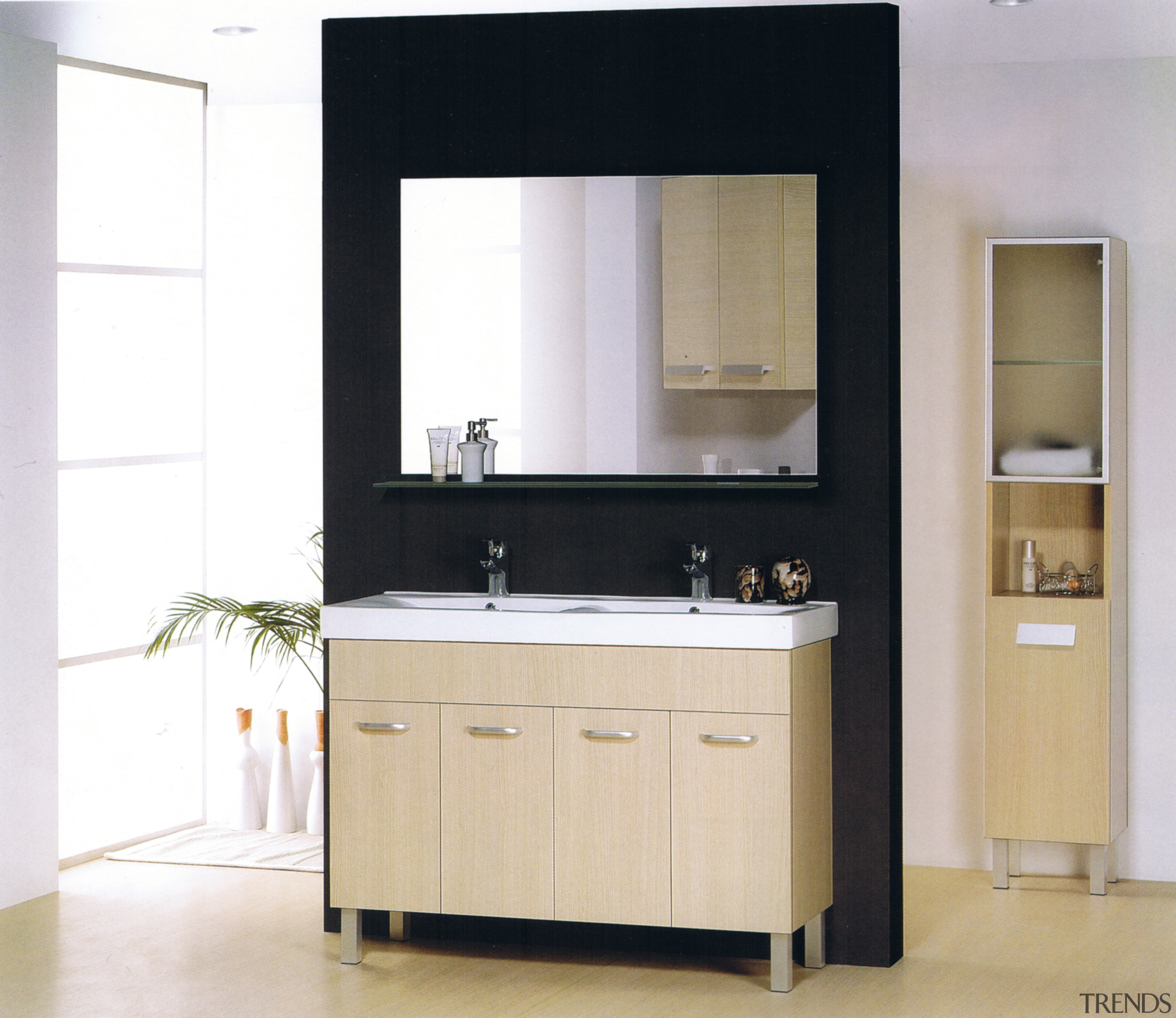 Image of Italian designed vanity available from Casa bathroom, bathroom accessory, bathroom cabinet, product design, sink, tap, white