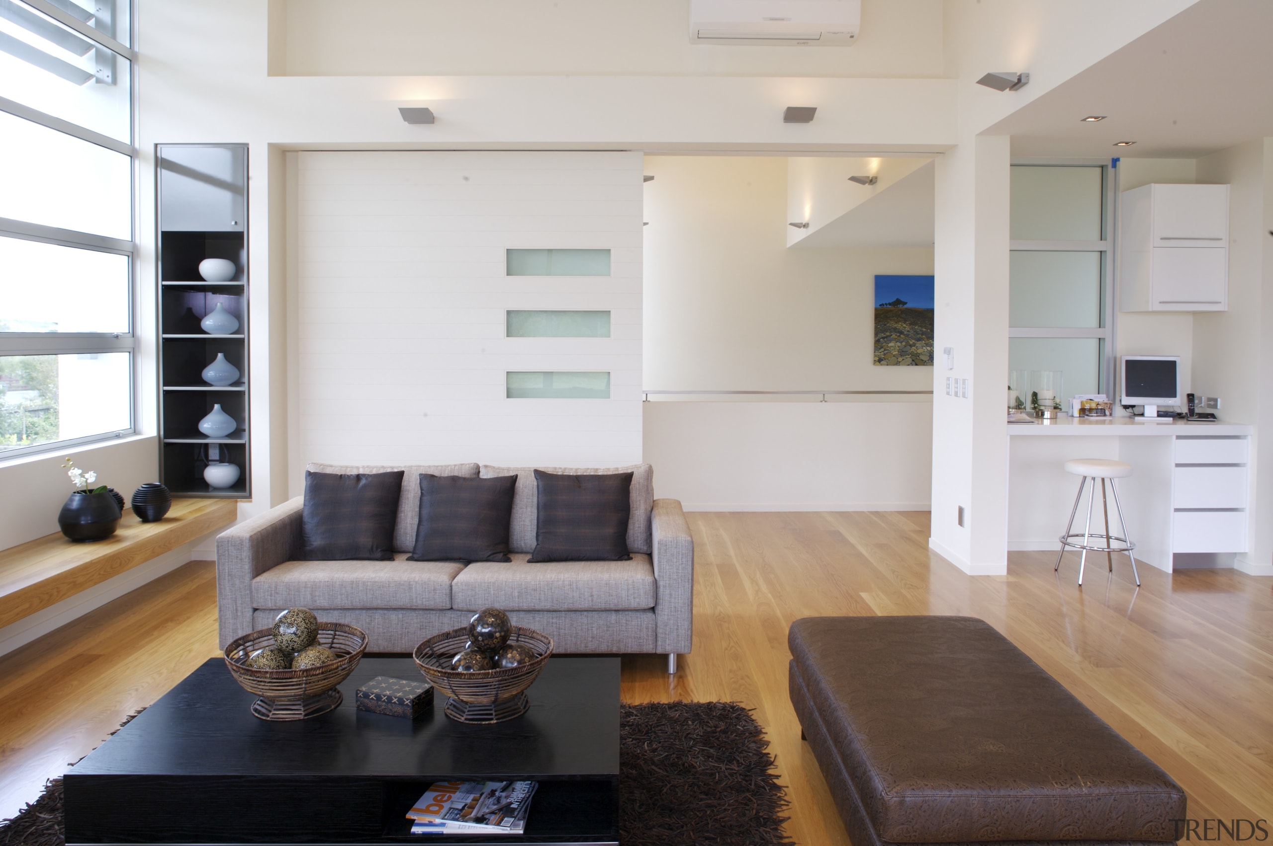 interior view of a new home in albany.PTG floor, interior design, living room, loft, property, real estate, room, gray