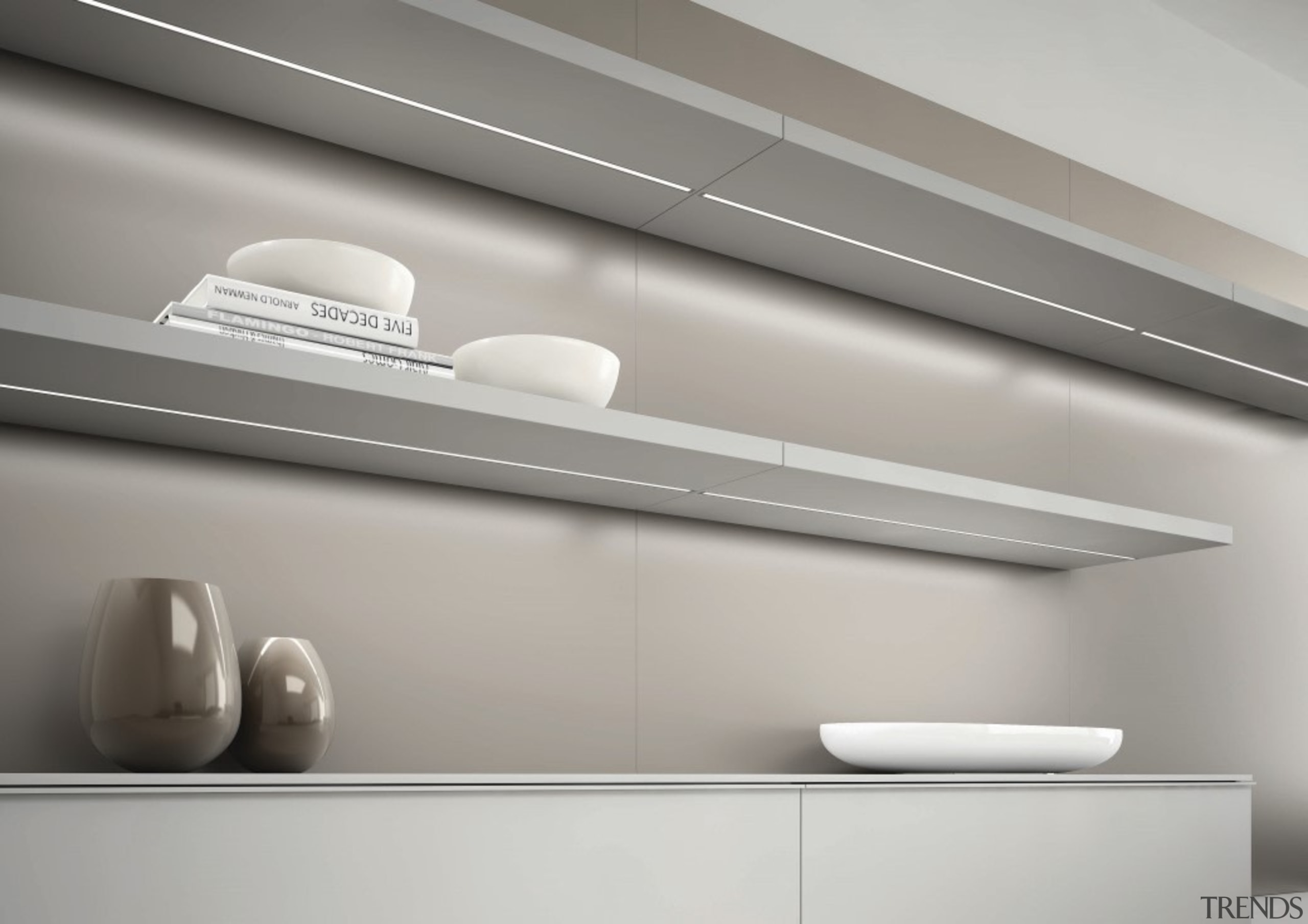 Domus Line Diva LED Profile Deigned in Italy to ceiling, interior design, light, light fixture, lighting, product, product design, shelf, tap, wall, gray