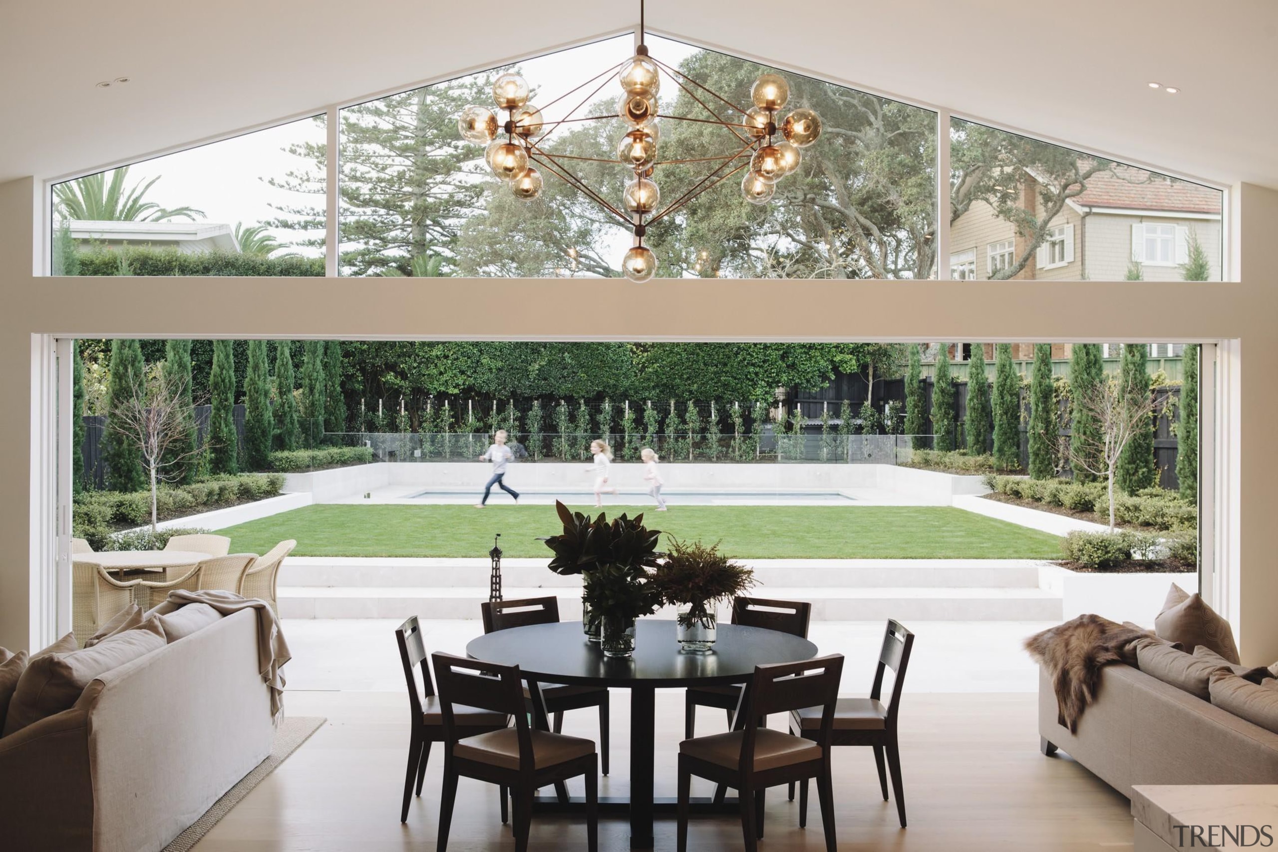 Remuera House - Remuera House - architecture | architecture, daylighting, dining room, estate, home, house, interior design, living room, real estate, table, wall, window, gray