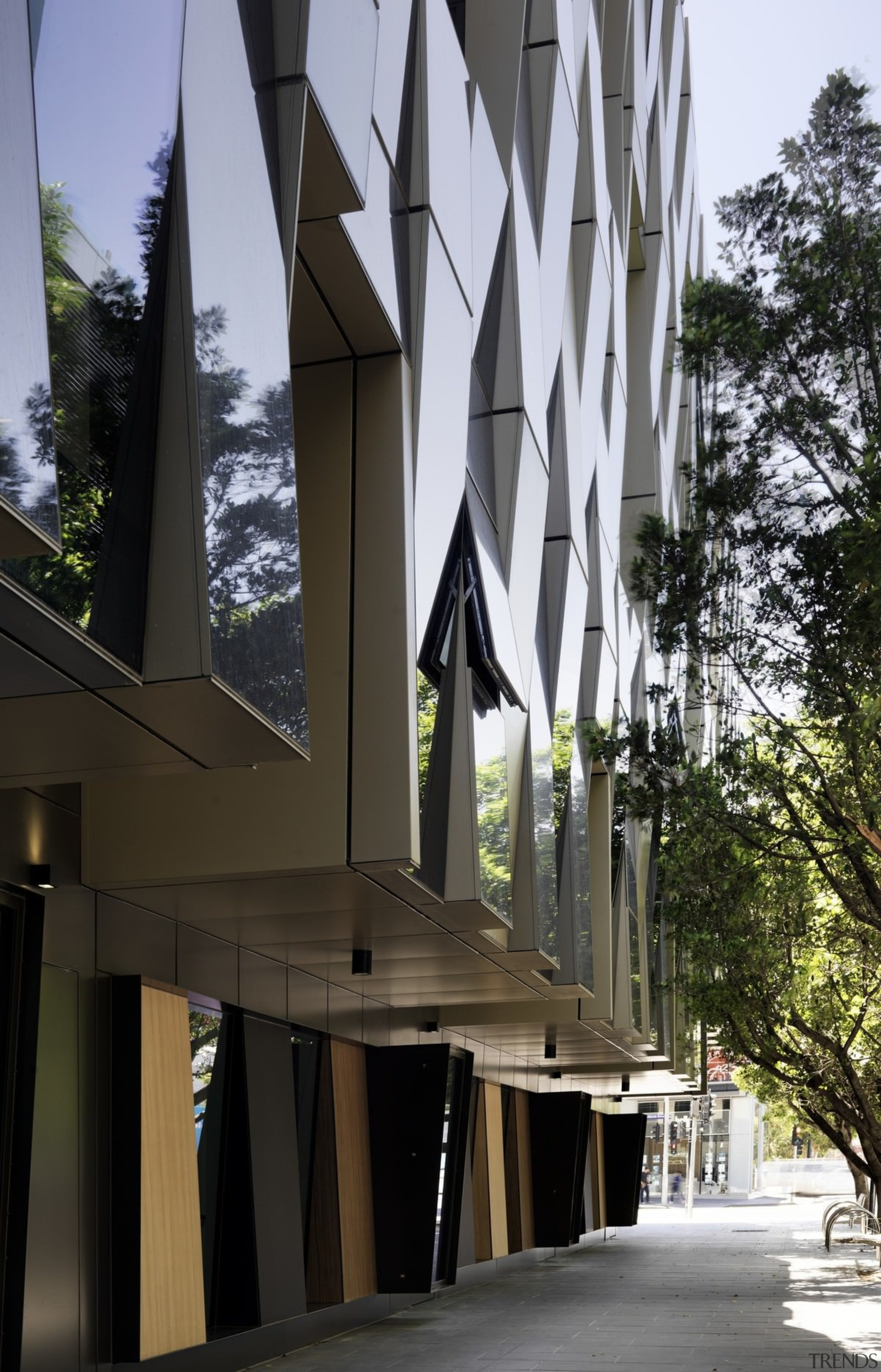 Promenade Aqui by Woods Bagot - Promenade Aqui architecture, building, facade, house, black, gray