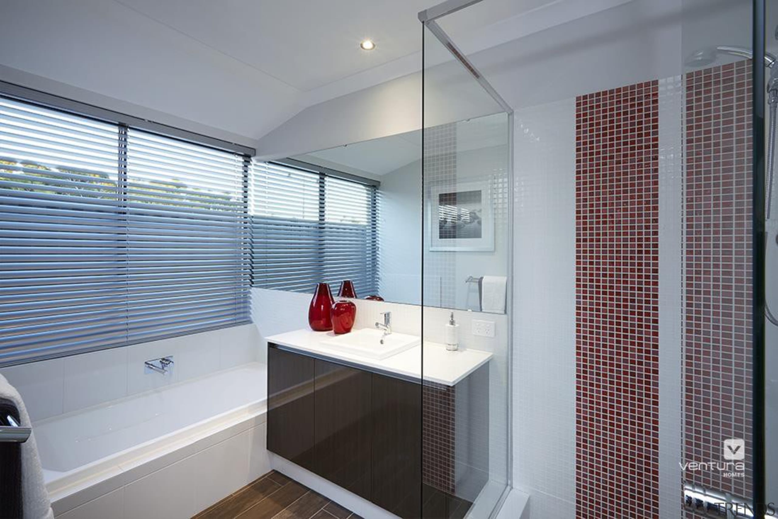 Bathroom design. - The Montrose Display Home - bathroom, home, interior design, real estate, room, window, window covering, gray