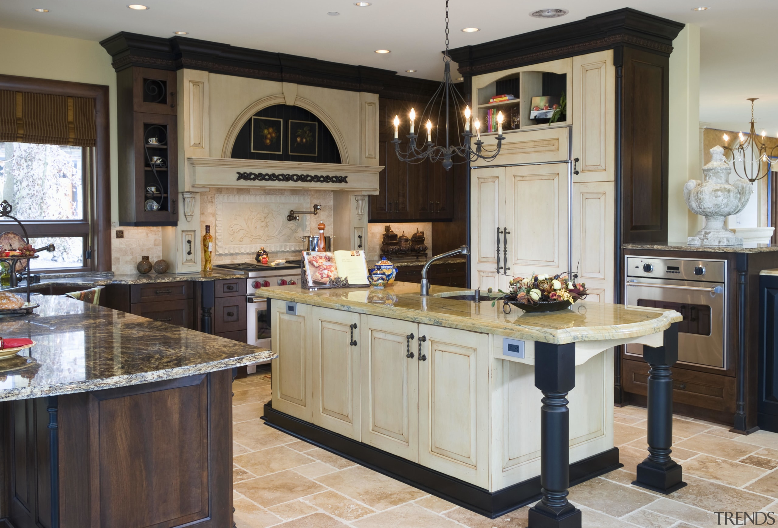 The custom-designed Bellmont kitchen from Pacific Crest Industries cabinetry, countertop, cuisine classique, flooring, interior design, kitchen, room, gray, black