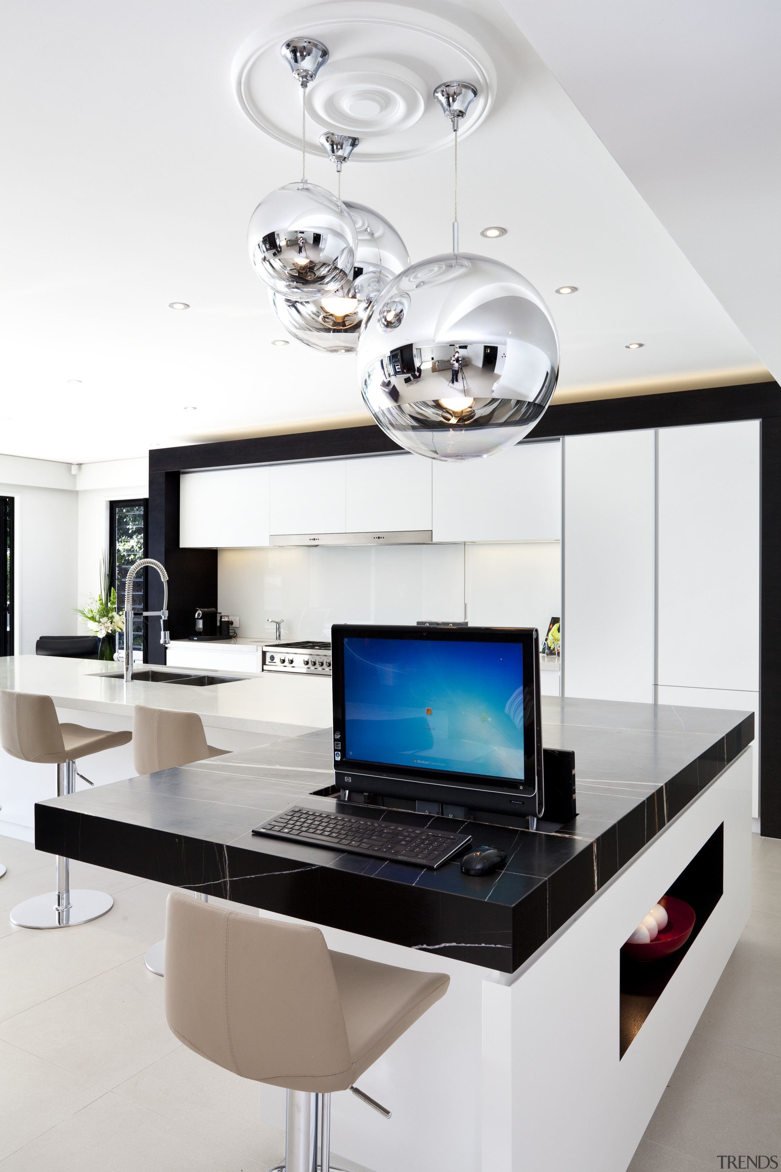 Kitchen designed by Leonie Von Sturmer of Von furniture, interior design, product design, white