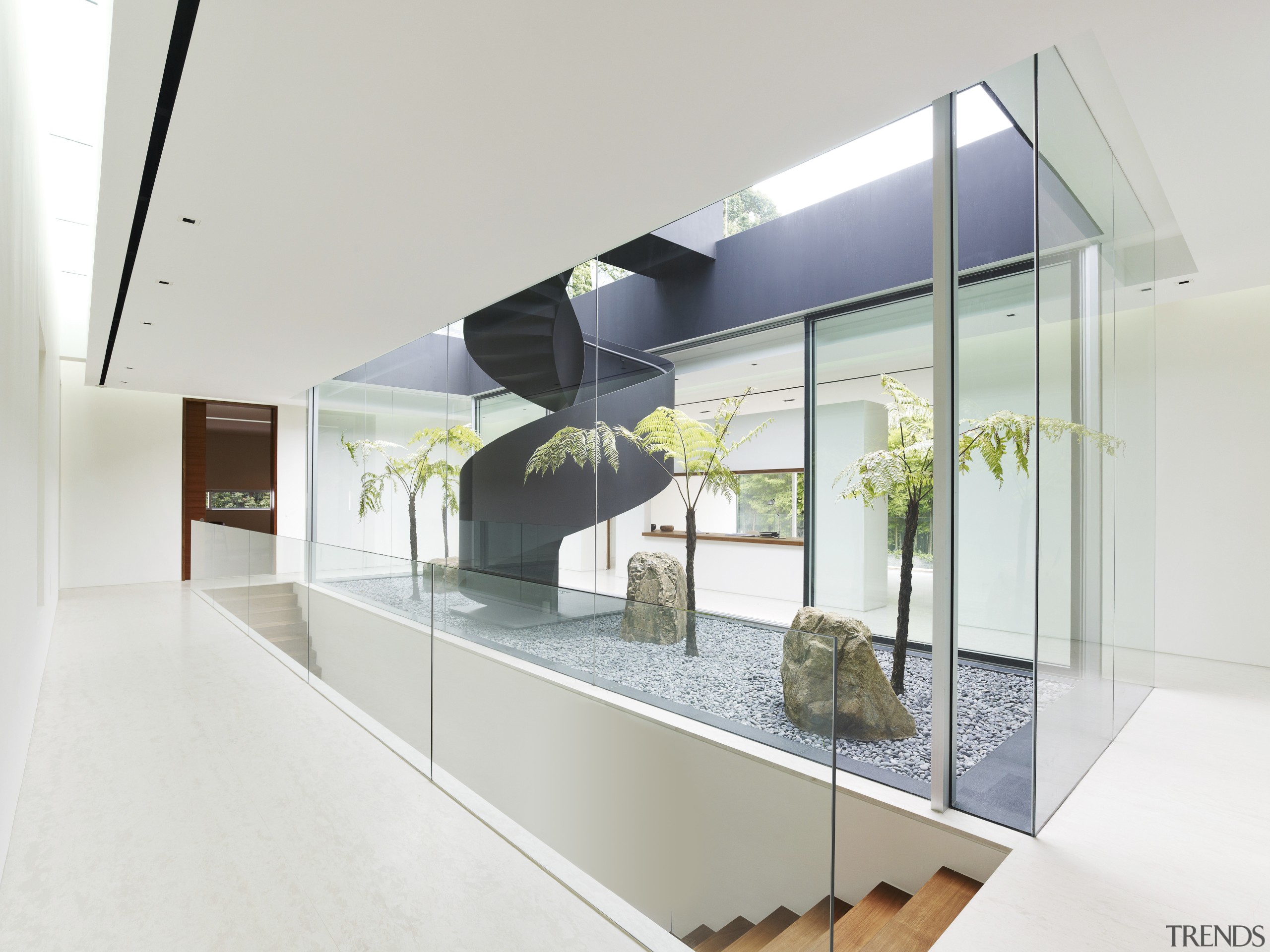 A freestanding wall to the rear of the architecture, glass, interior design, product design, property, real estate, white