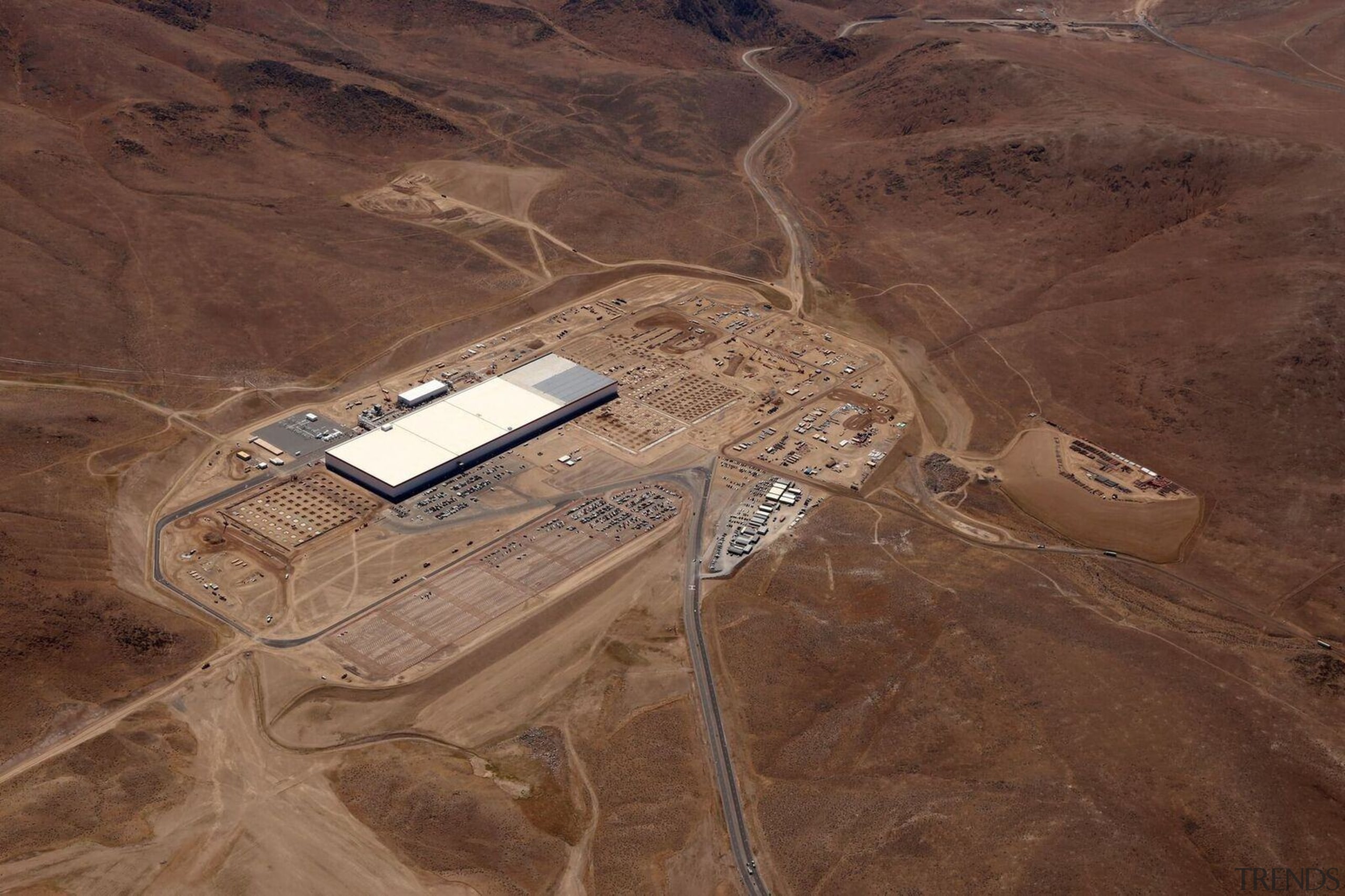 An overview of the entire construction site - aeolian landform, aerial photography, ecoregion, geology, landscape, photography, sand, soil, wadi, brown