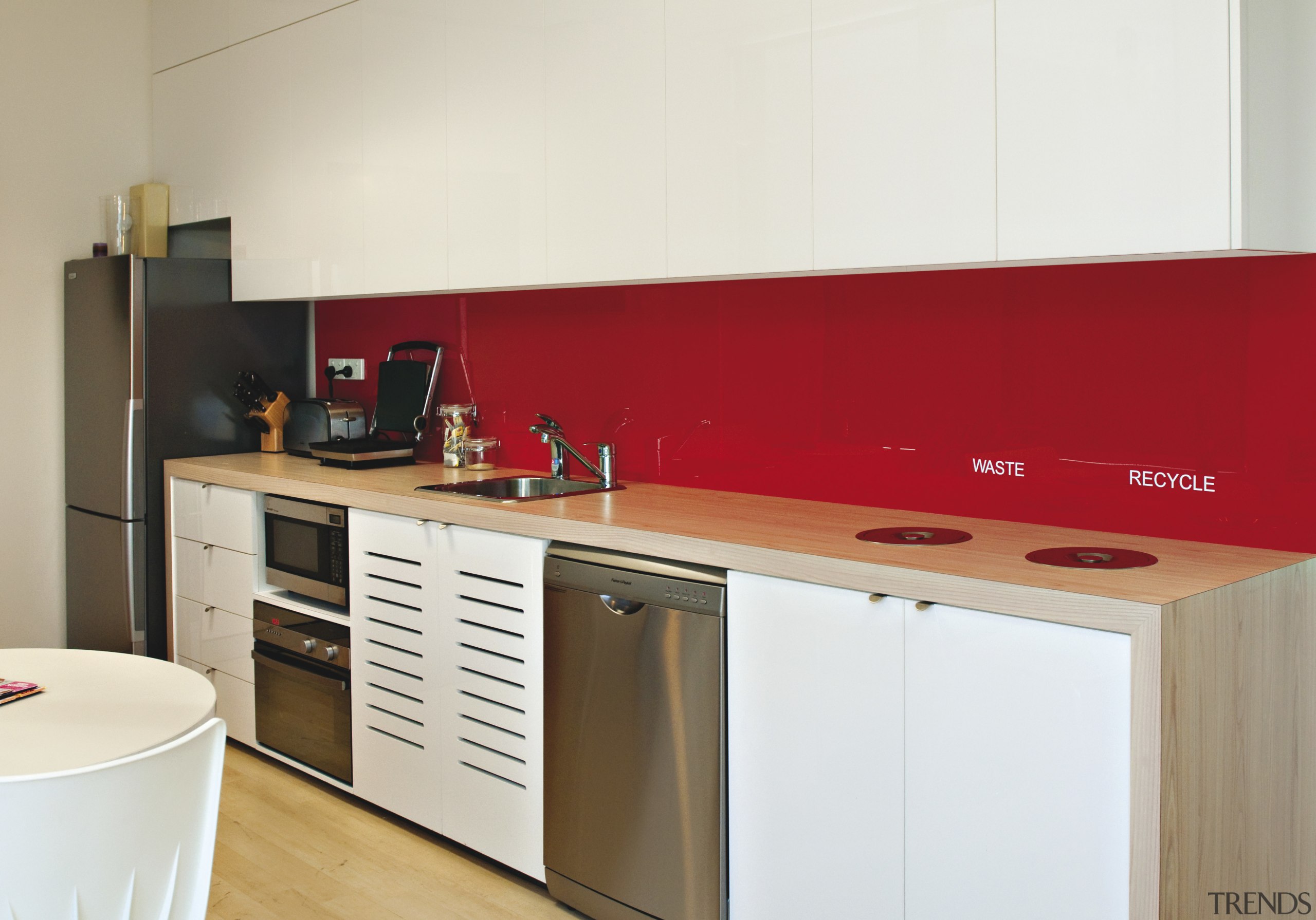 View of a kitchen which features the Sanispeed cabinetry, countertop, interior design, kitchen, product, product design, room, white