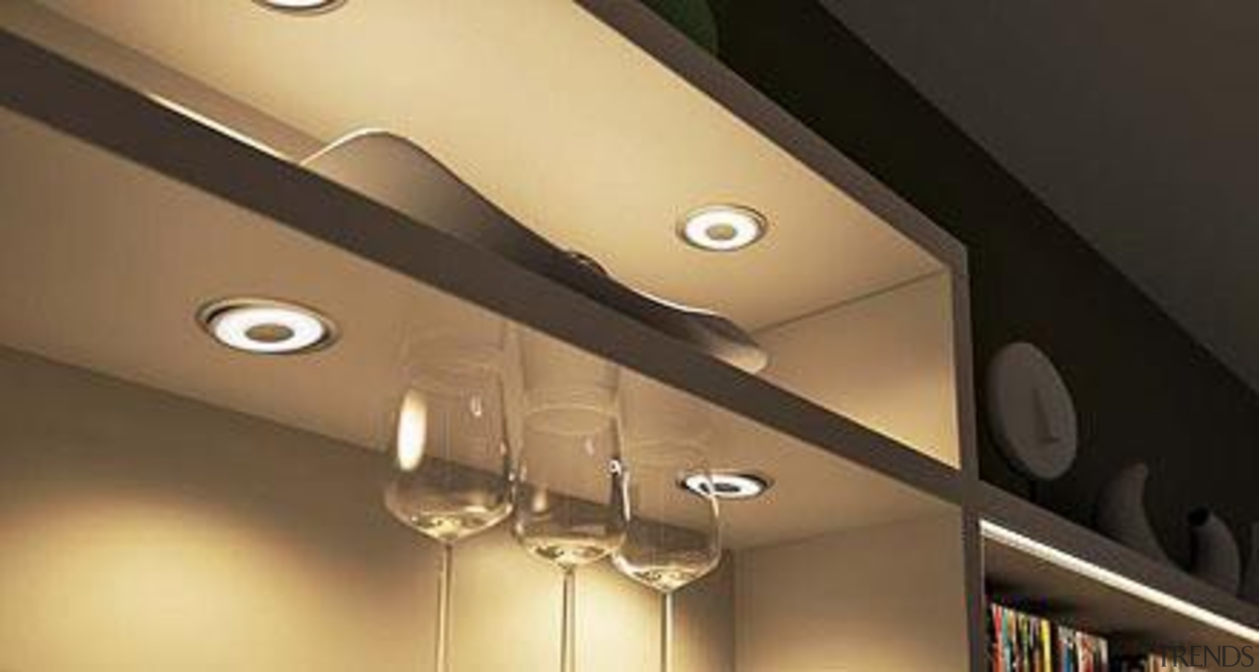 And this is where you're the lighting director. ceiling, light, light fixture, lighting, product design, under cabinet lighting, brown, black, orange