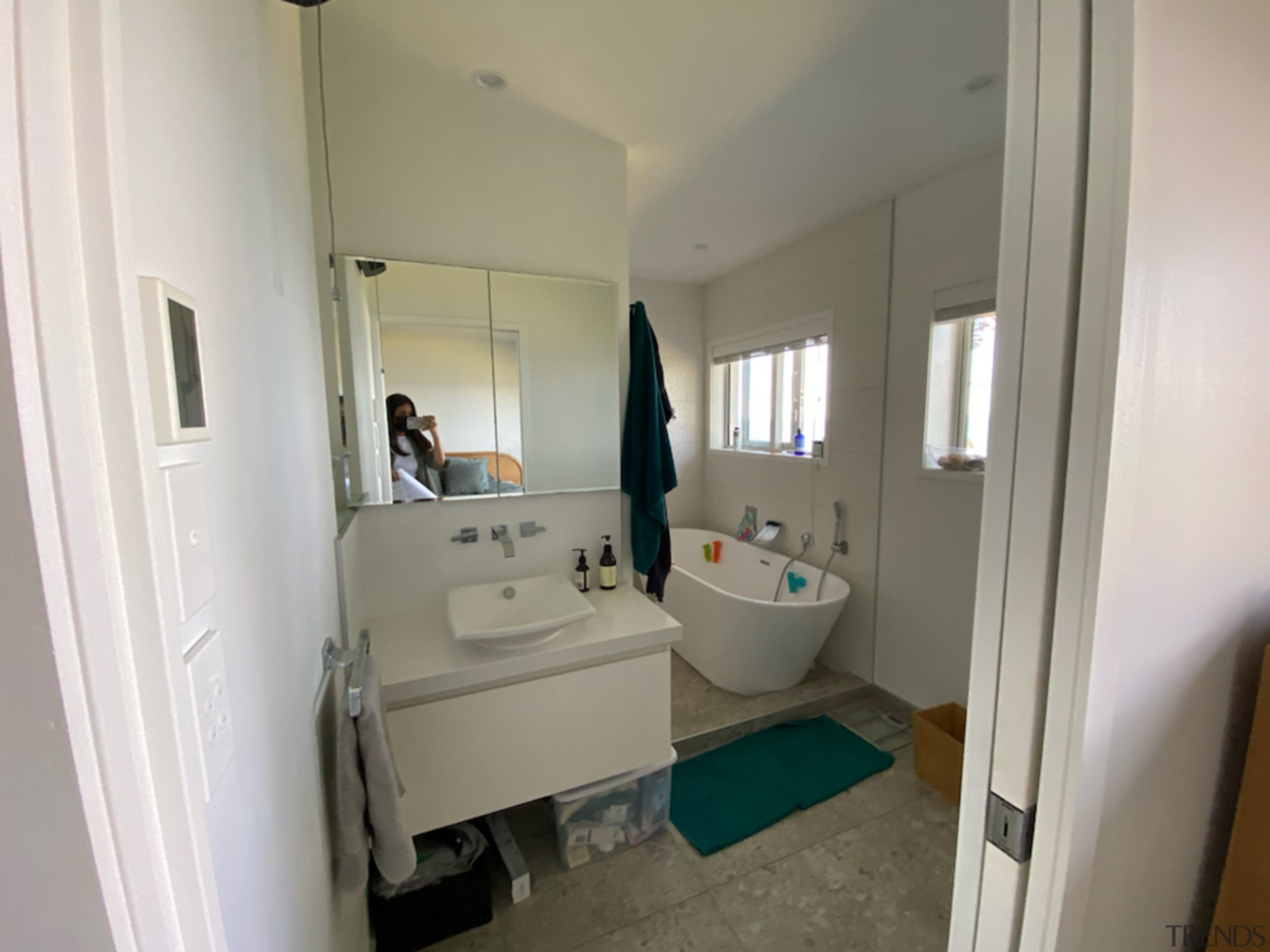 A before shot of the main bathroom. - 