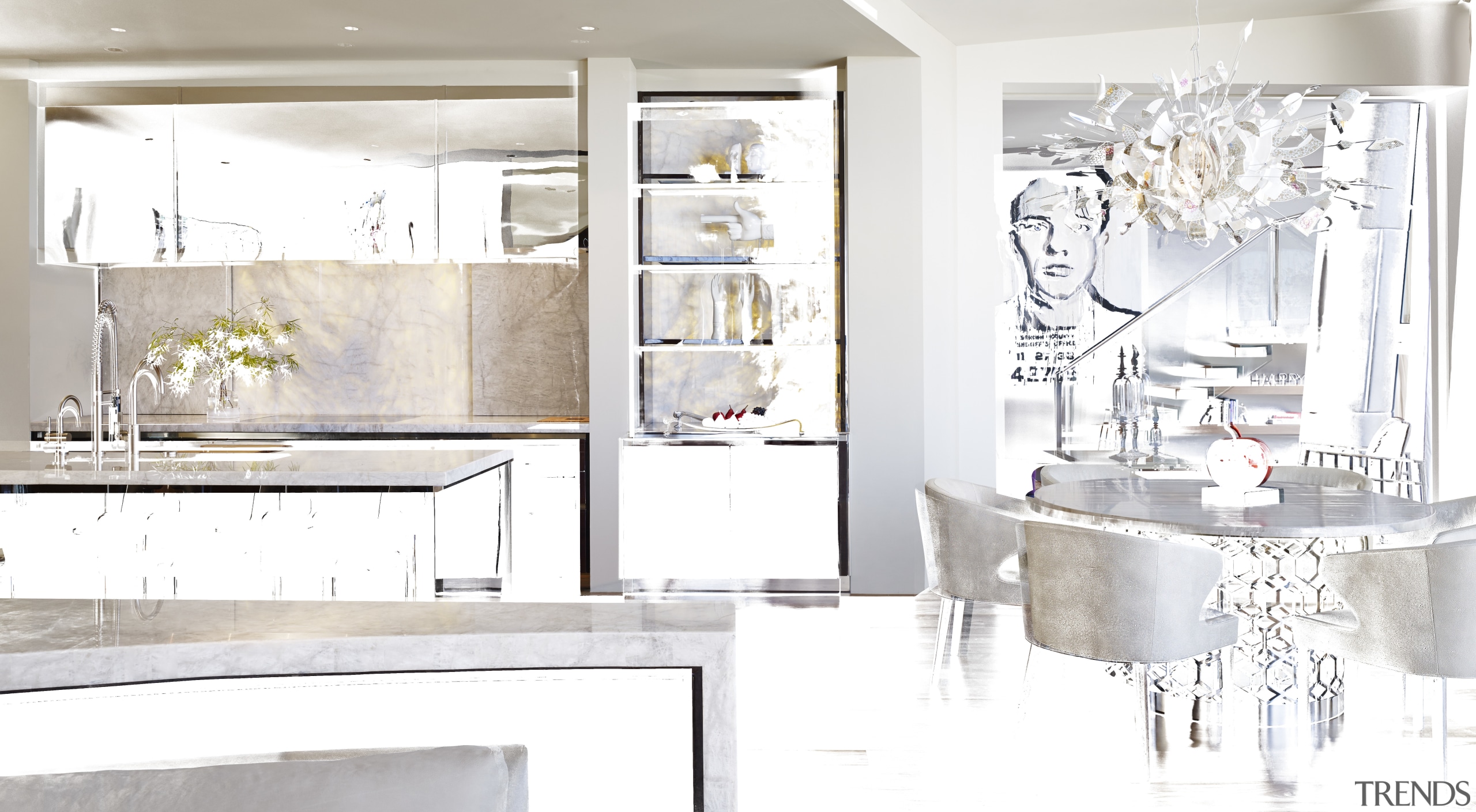 This kitchen was designed by Mick De Giulio bathroom, home, interior design, kitchen, product design, room, tap, white