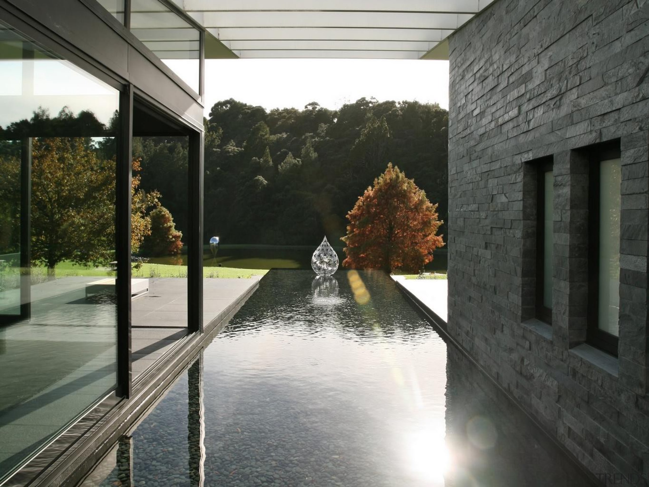 Coatesville House - Coatesville House - architecture | architecture, home, house, property, reflection, water, window, black, gray