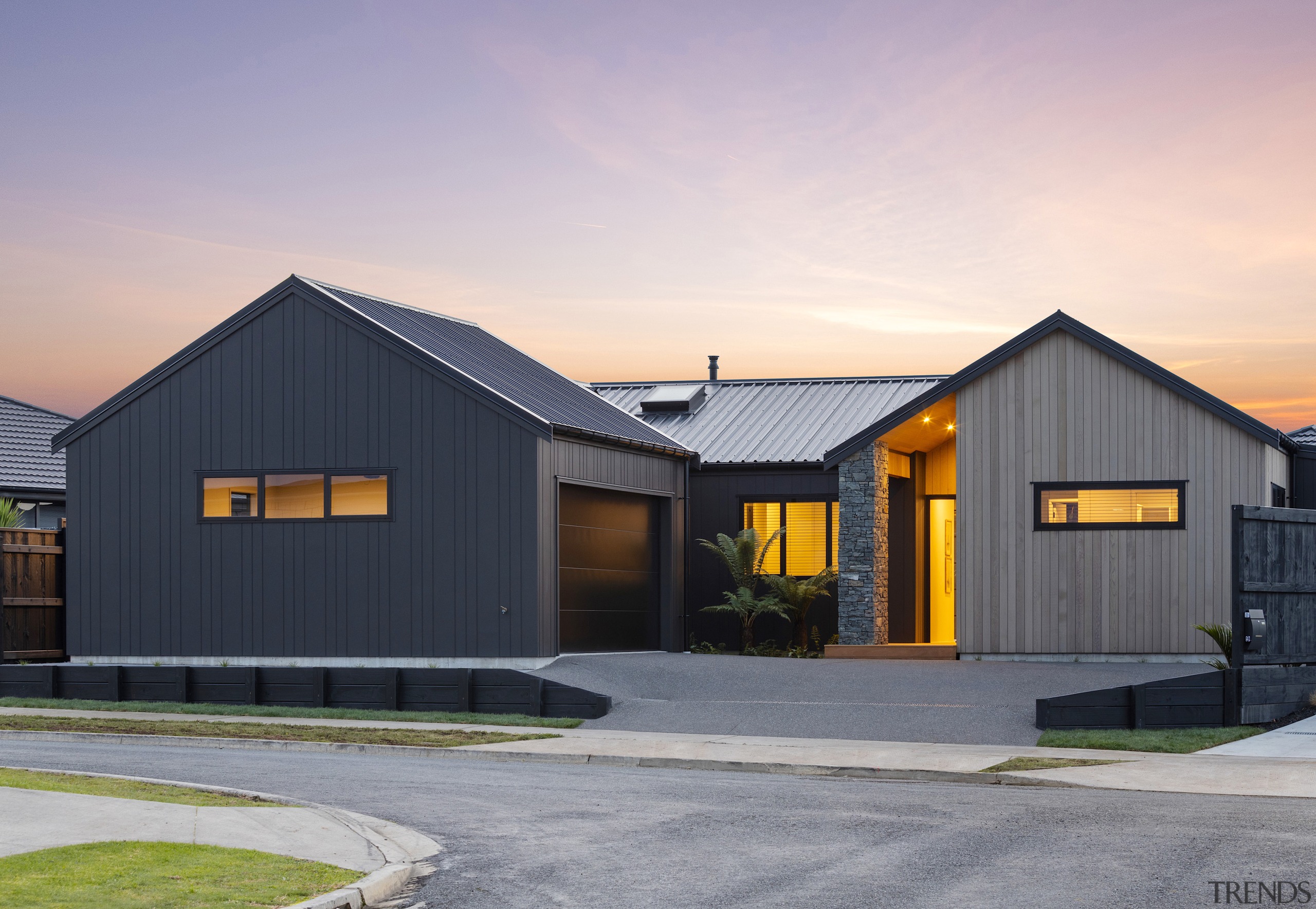 Attractive cladding combination makes for great street presence. 