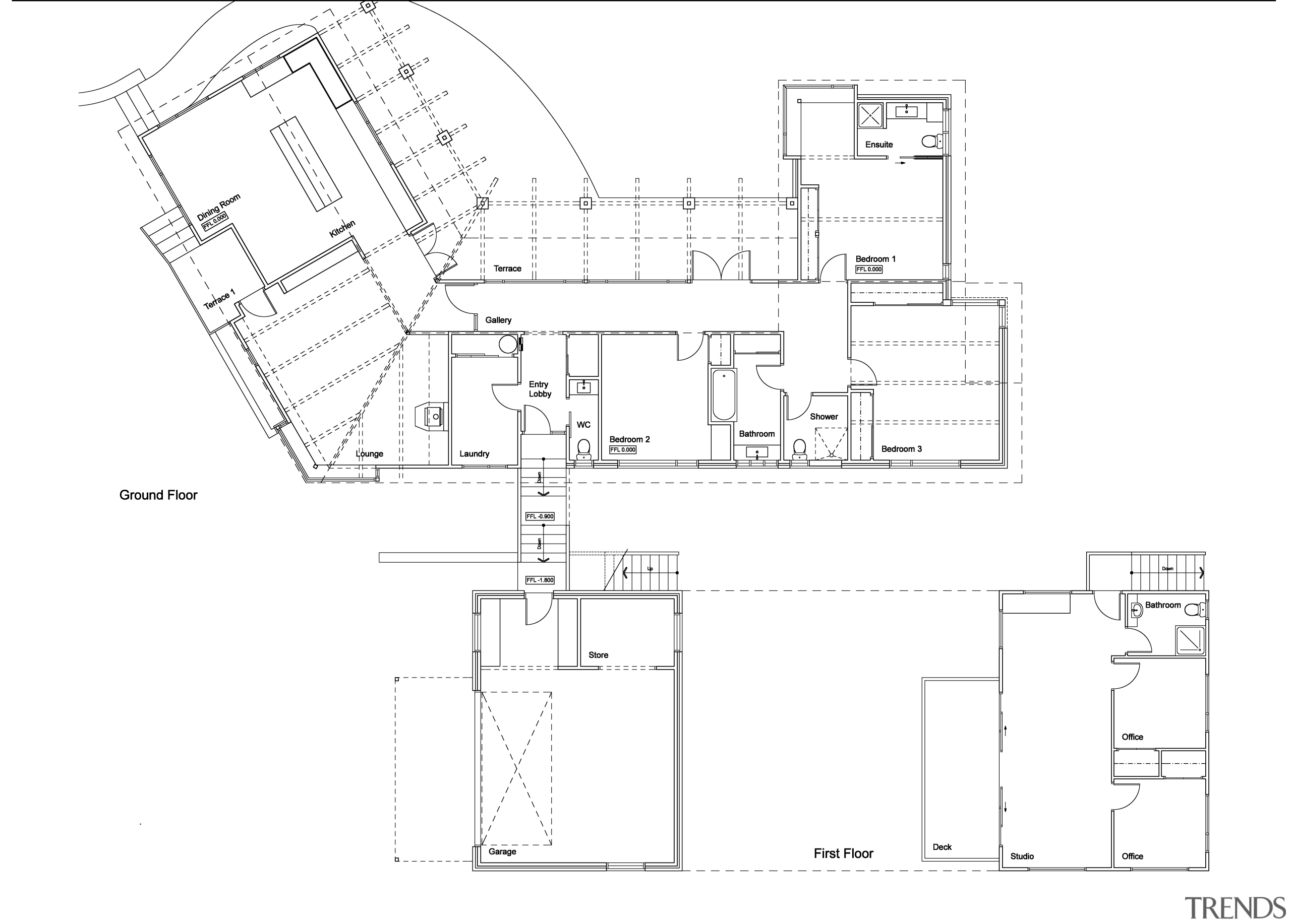 plans wide-ranging renovation by Mason &amp; Wales Architects angle, architecture, area, black and white, design, diagram, drawing, elevation, floor plan, line, plan, product, product design, schematic, structure, technical drawing, text, white