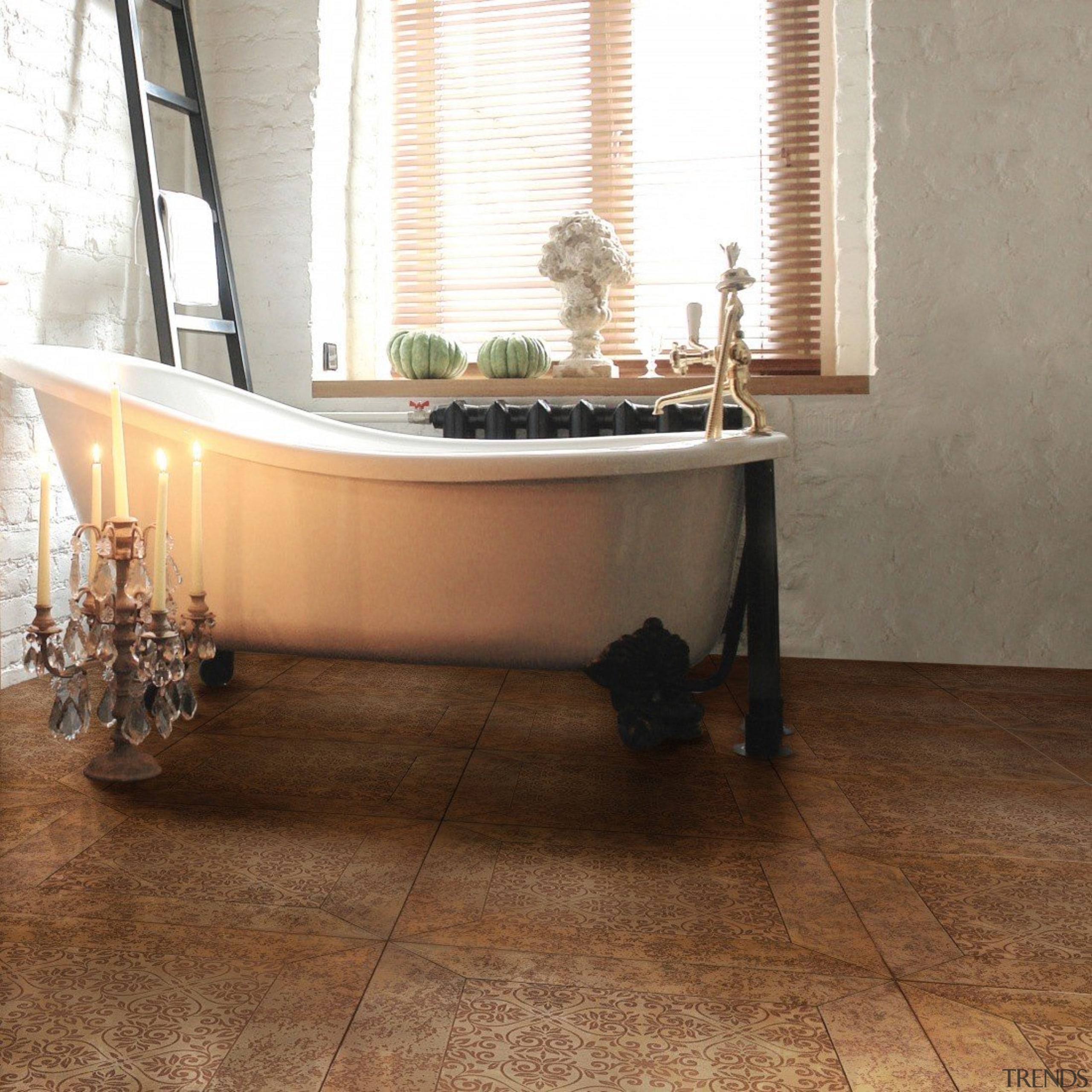 Siena Sun - bathtub | floor | flooring bathtub, floor, flooring, furniture, hardwood, interior design, laminate flooring, property, tile, wood, wood flooring, brown, white