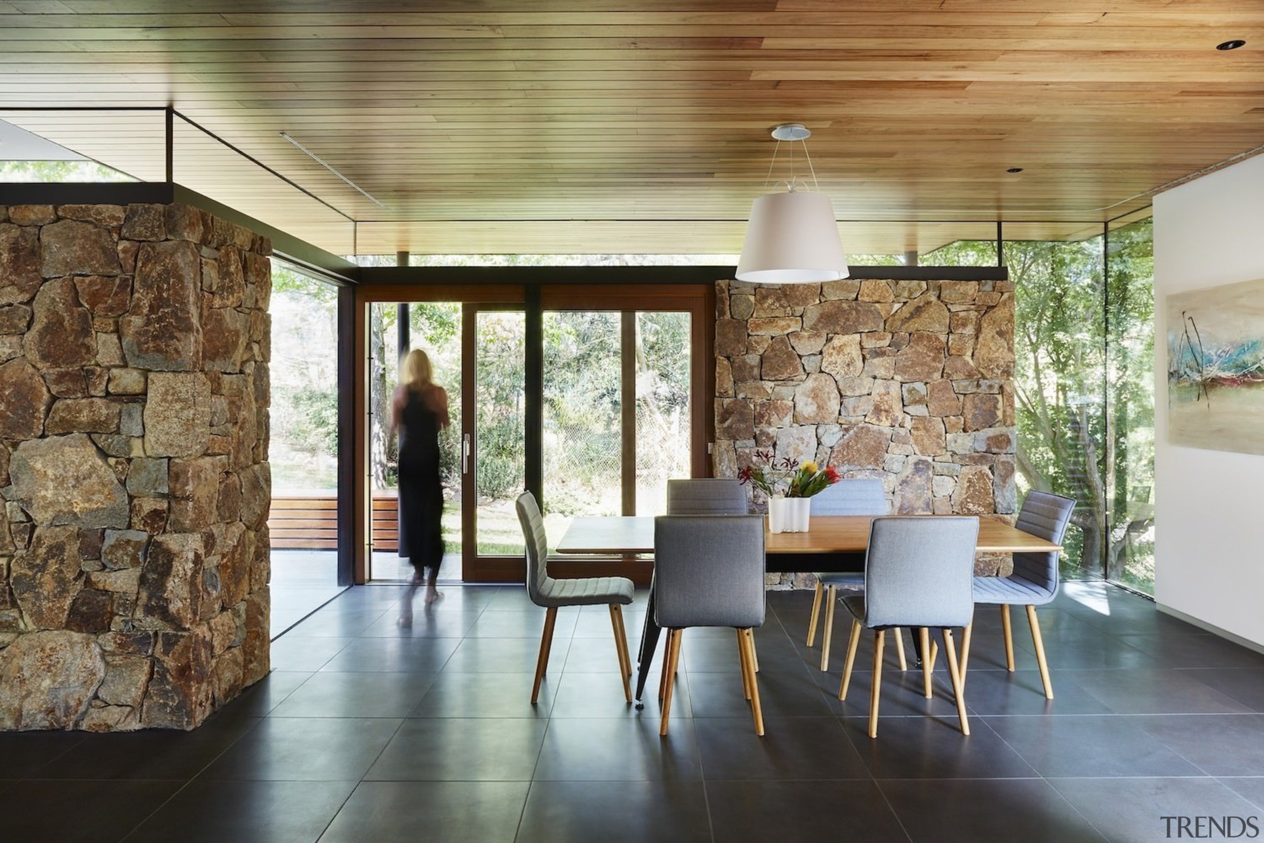 Architect: Architect: Steffen Welsch ArchitectsPhotography: Rhiannon architecture, ceiling, dining room, floor, flooring, home, house, interior design, living room, real estate, gray, brown