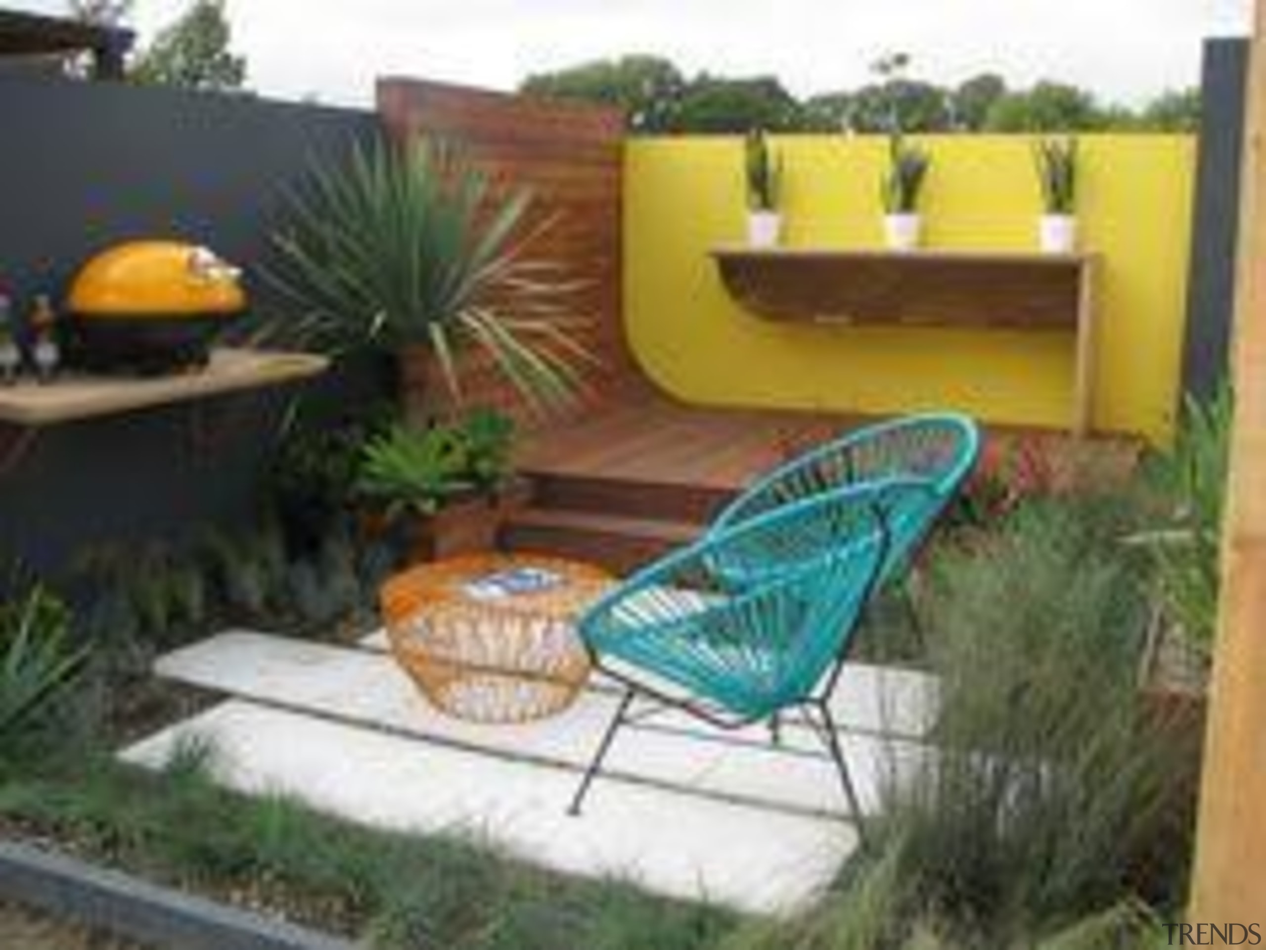 At Ellerslie International Flower Show - At Ellerslie backyard, garden, grass, landscape, landscaping, outdoor furniture, outdoor structure, patio, plant, property, real estate, yard, brown