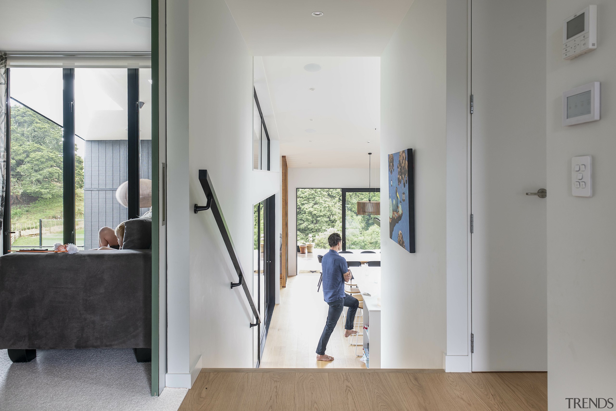 The architectural drama really starts when you descent 