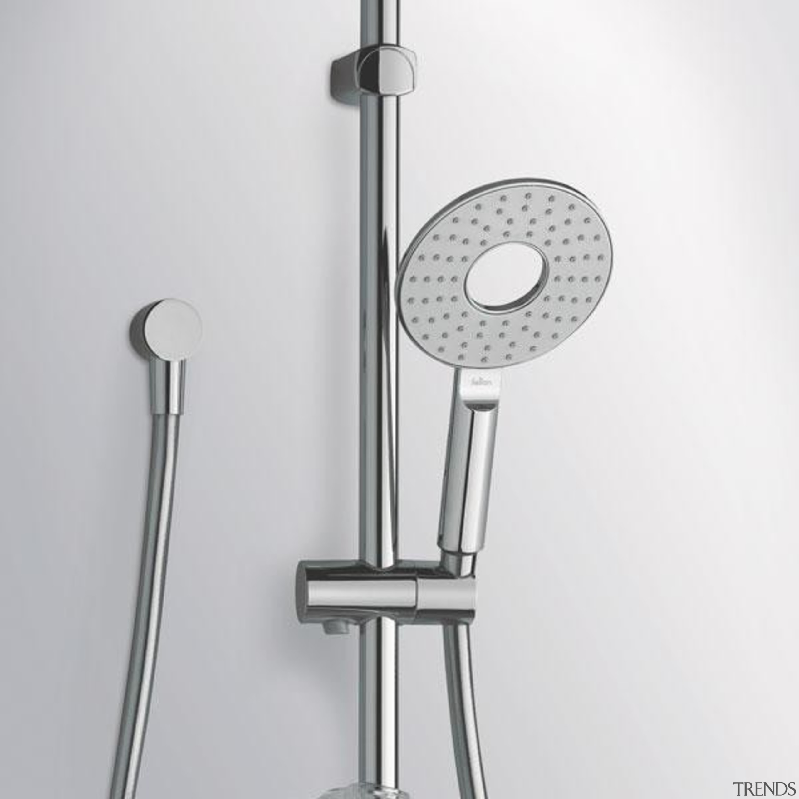 Halo Single Function Slide Shower is suitable for hardware, plumbing fixture, product, tap, gray, white