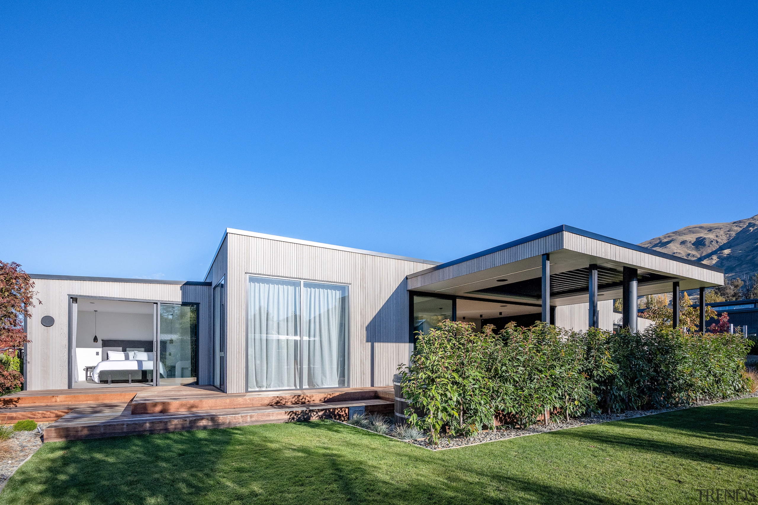 All the bathrooms in the home feature various 
