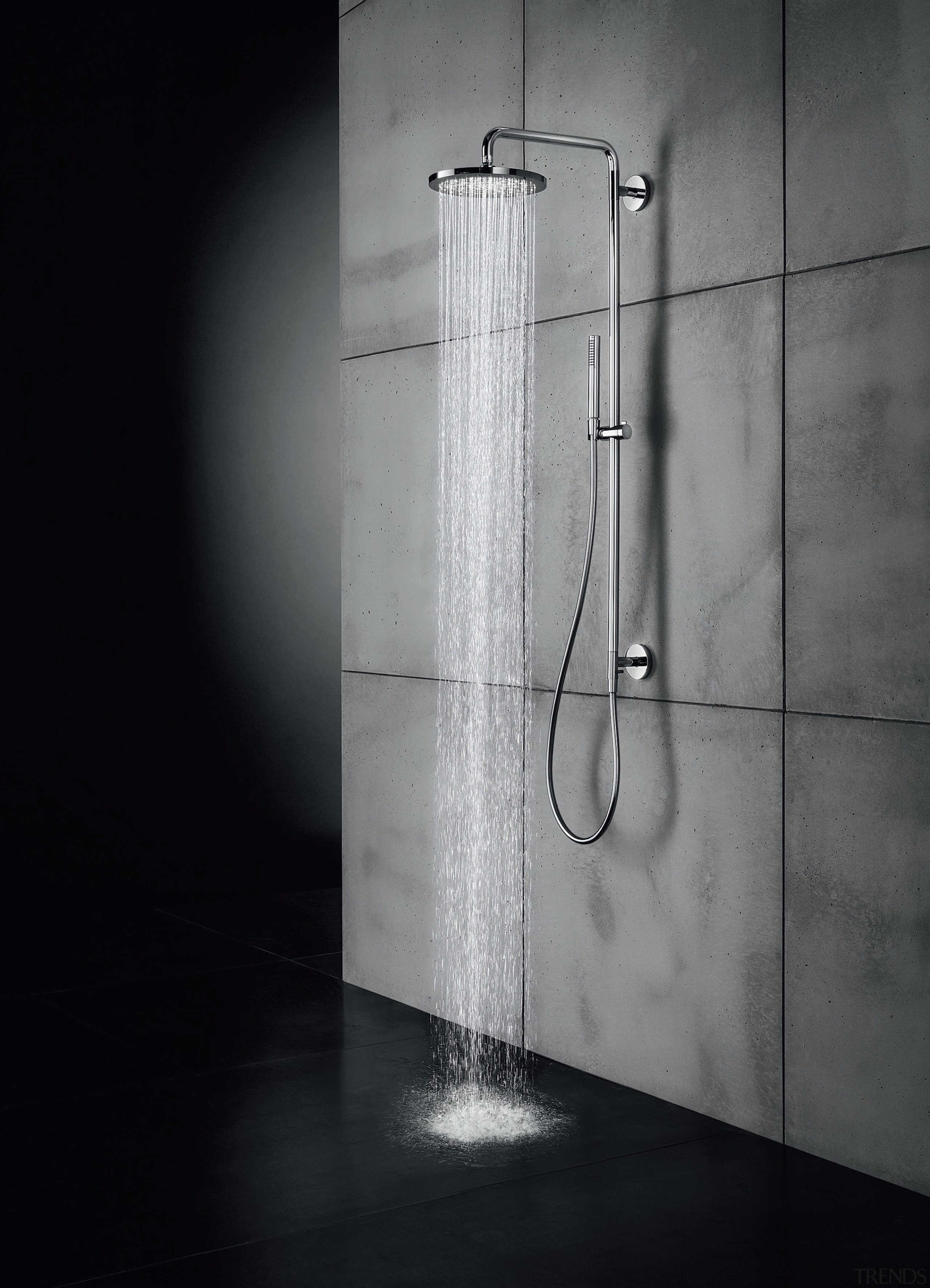 Simple water saving tips - angle | black angle, black and white, light, light fixture, lighting, plumbing fixture, shower, tap, black, gray