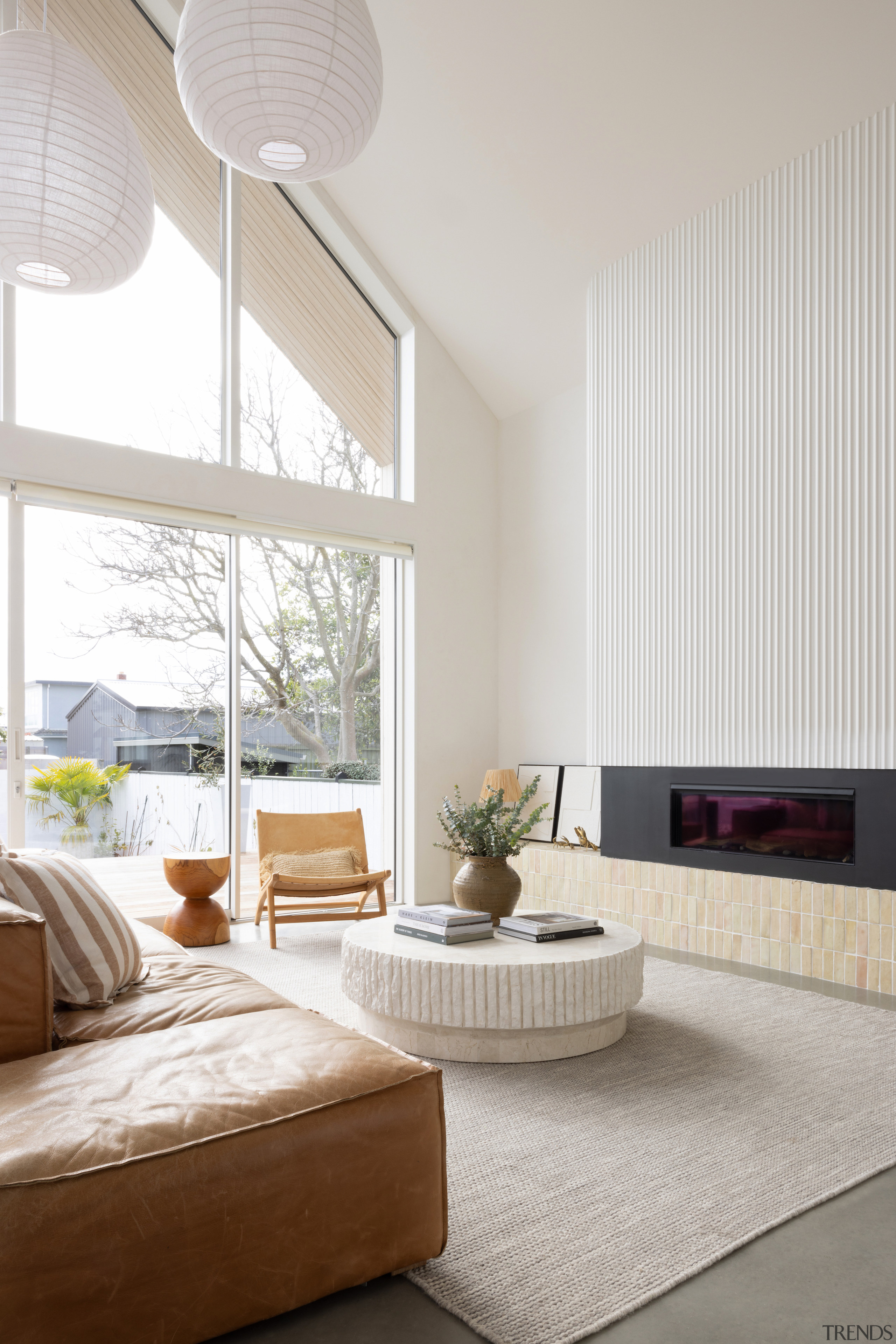 The airy, light-filled new rear living space. 