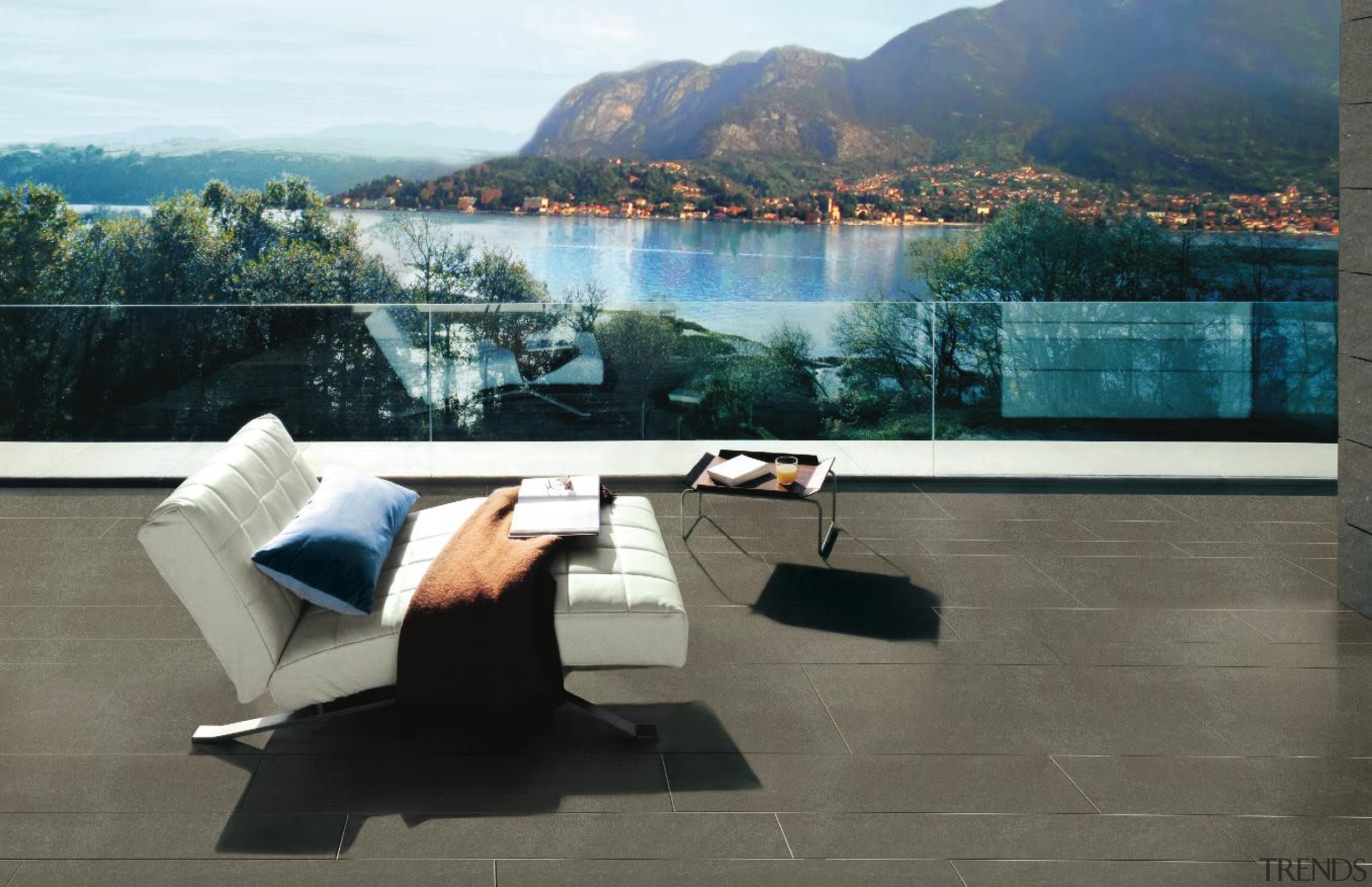 Gem coco outdoor floor tiles - RAK Gem floor, furniture, outdoor furniture, property, sunlounger, table, gray