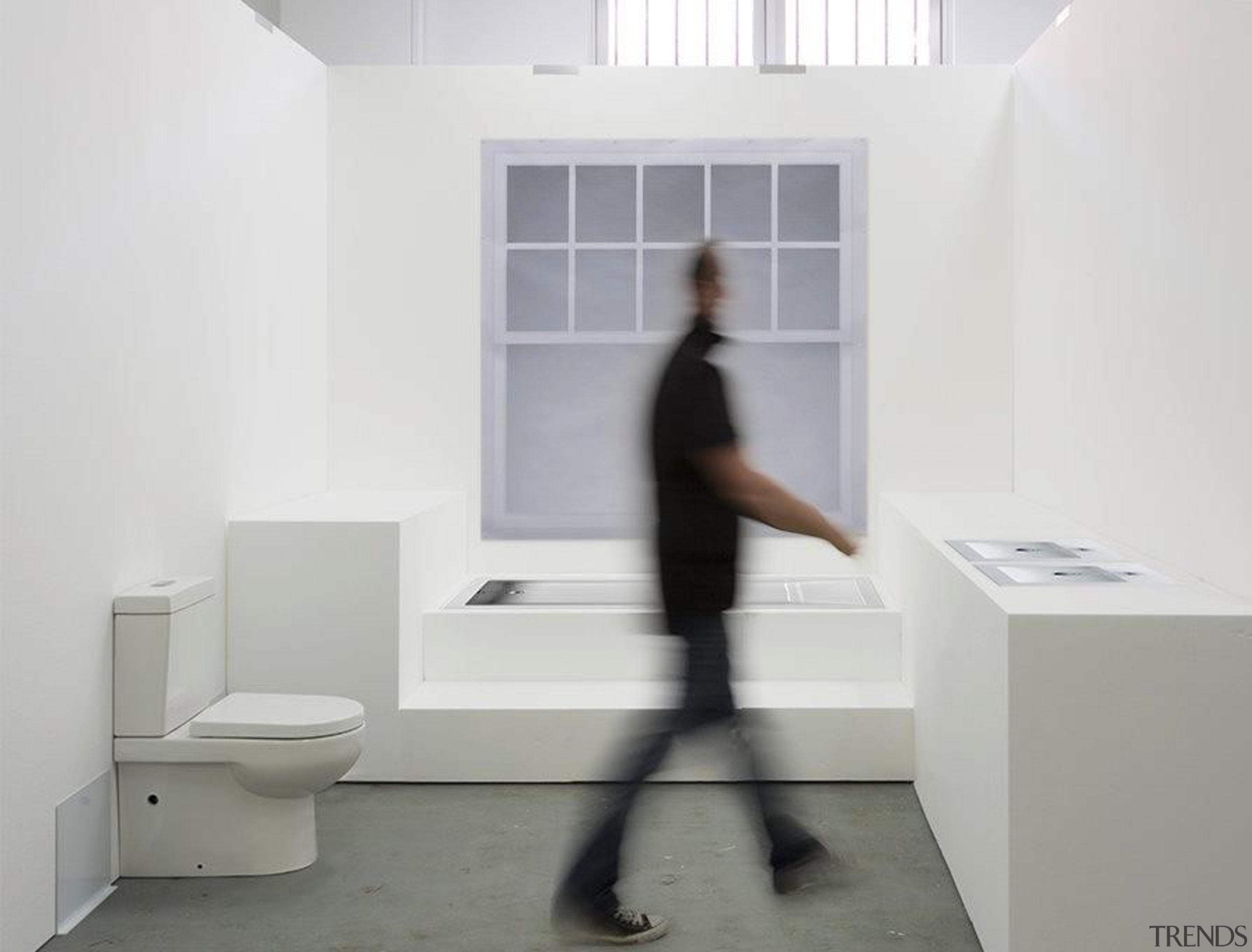 Visualising a home renovation project from plans can angle, bathroom, bathroom accessory, desk, floor, flooring, furniture, interior design, plumbing fixture, product design, room, shelf, sink, standing, table, tap, white, gray