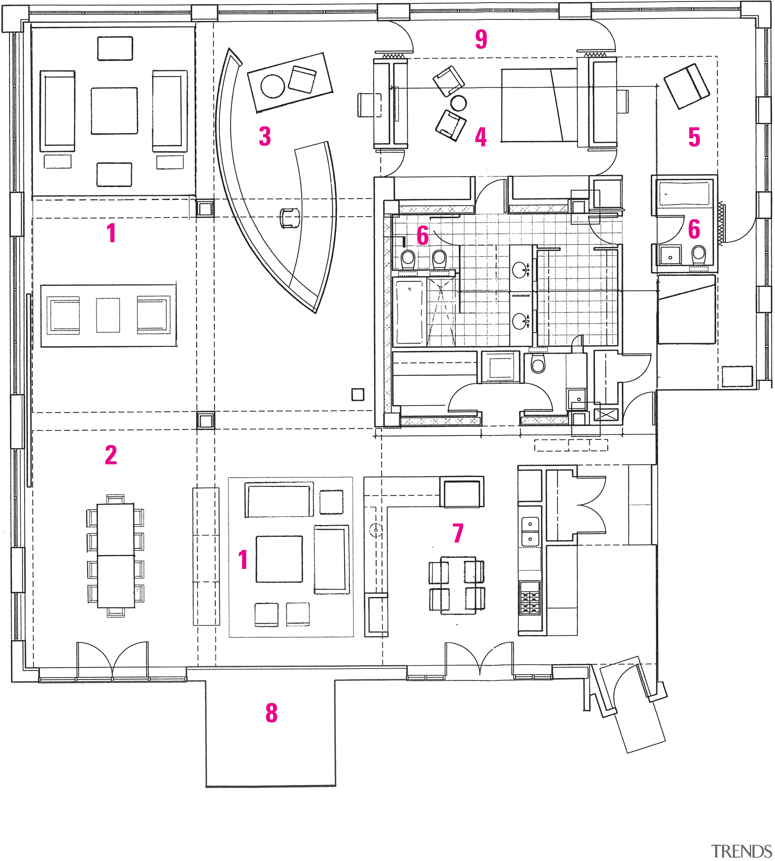 Legend plan of the entire house. - Legend architecture, area, design, diagram, drawing, floor plan, line, plan, product design, residential area, white