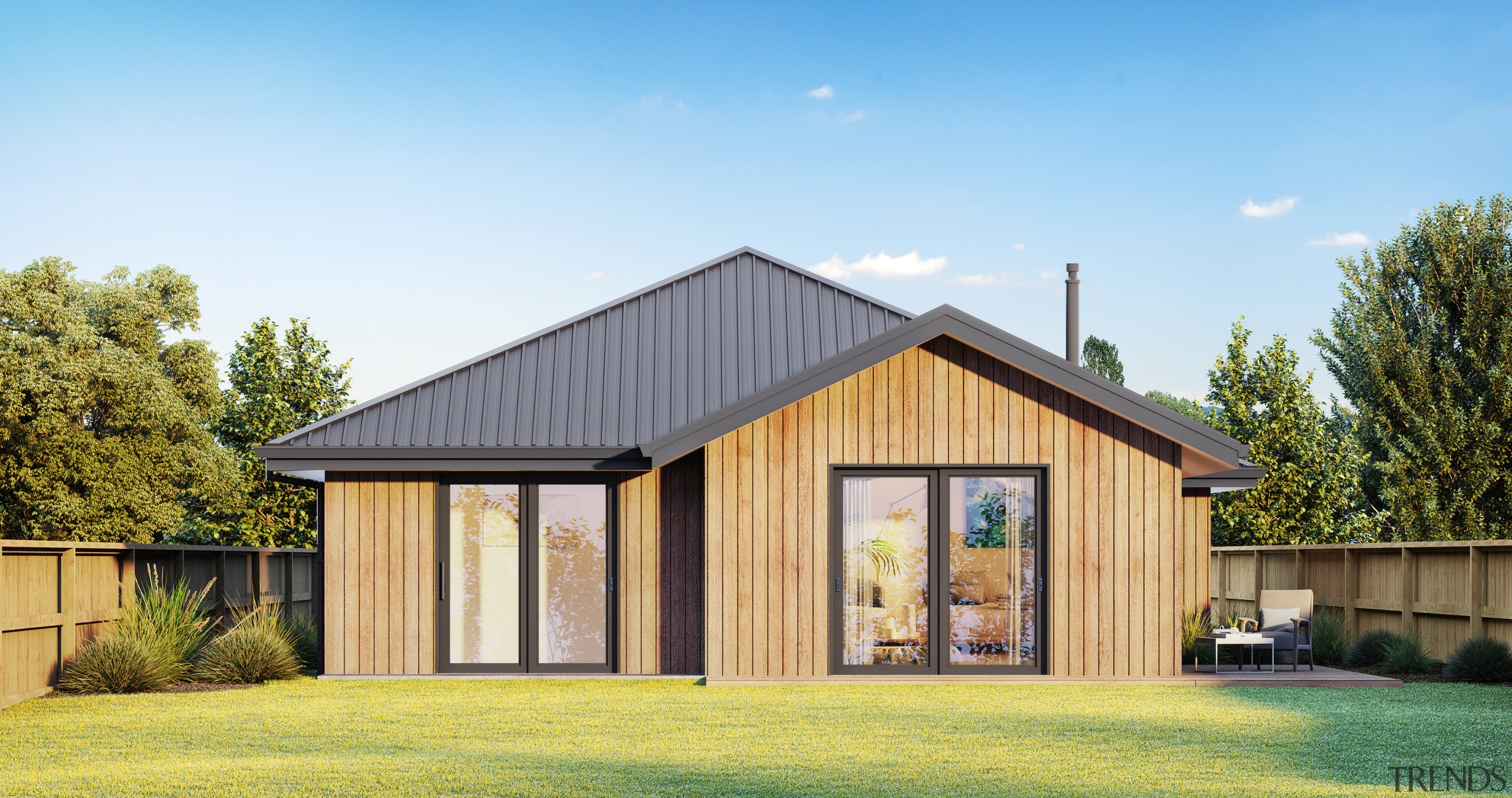 Rear exterior. - Building Hope with Fowler Homes 