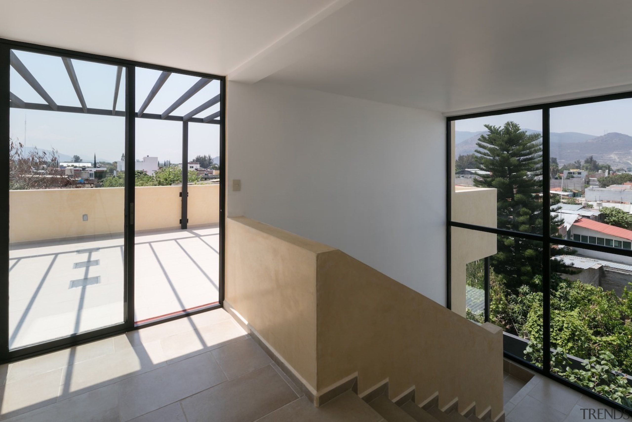 Architect: Espacio 18 ArquitecturaPhotography by Lorena Darquea apartment, architecture, balcony, condominium, daylighting, estate, handrail, house, interior design, property, real estate, window, gray, white