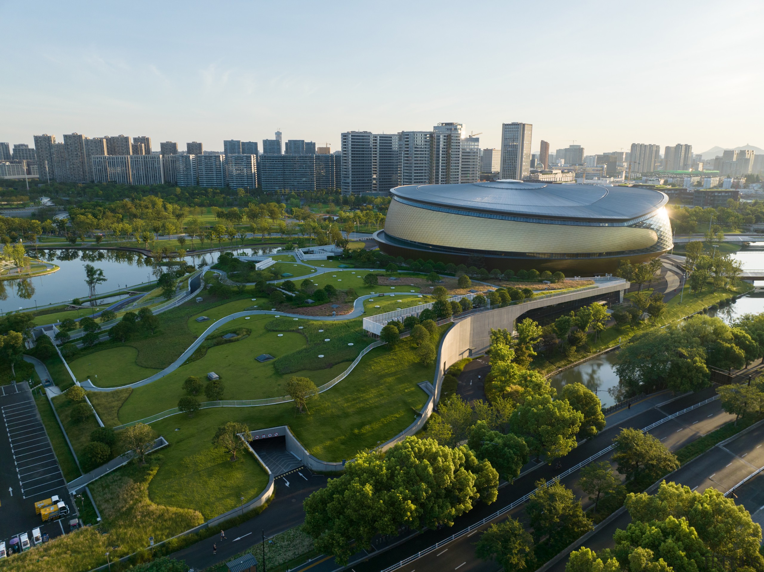 The Hybrid Stadium seen in wider context. - 