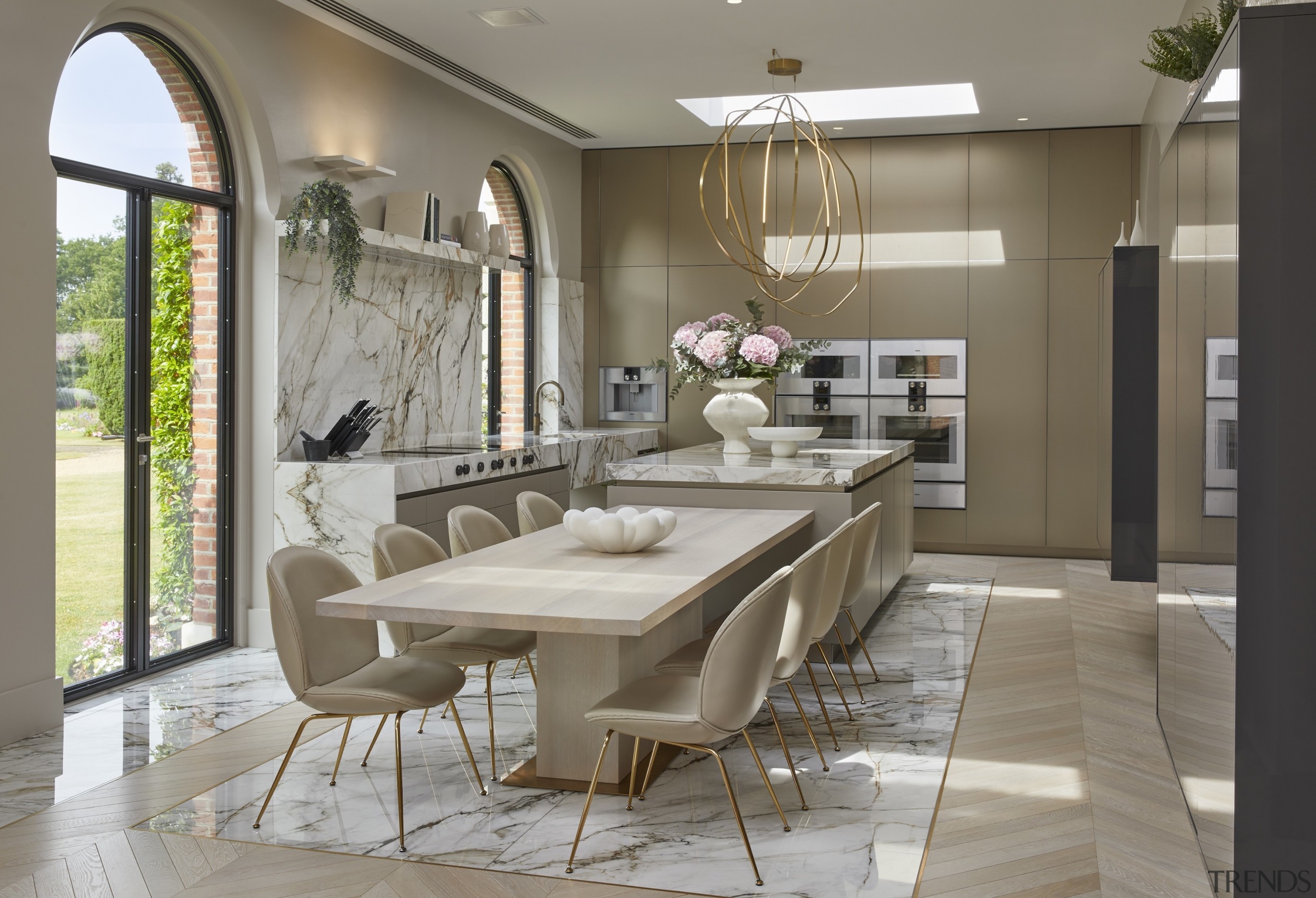 The kitchen more than does justice to its 