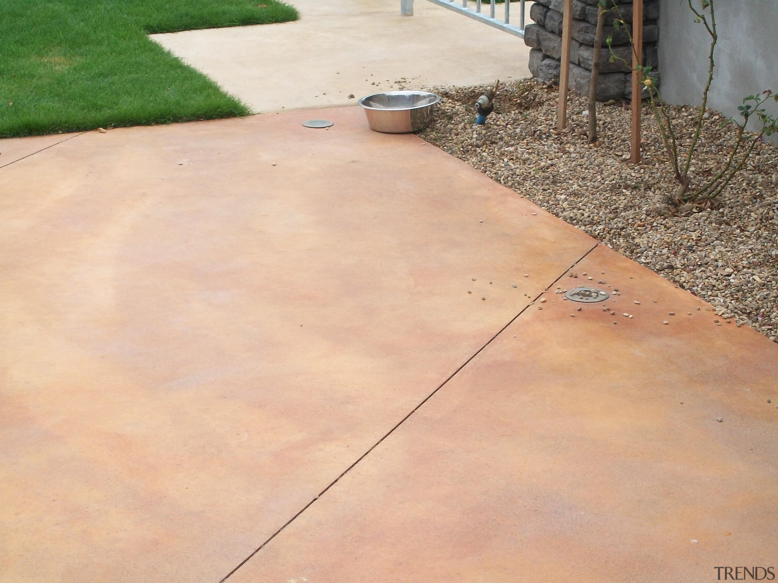 Colourmix 27 - Colourmix_27 - concrete | driveway concrete, driveway, floor, line, material, road surface, walkway, wood, orange