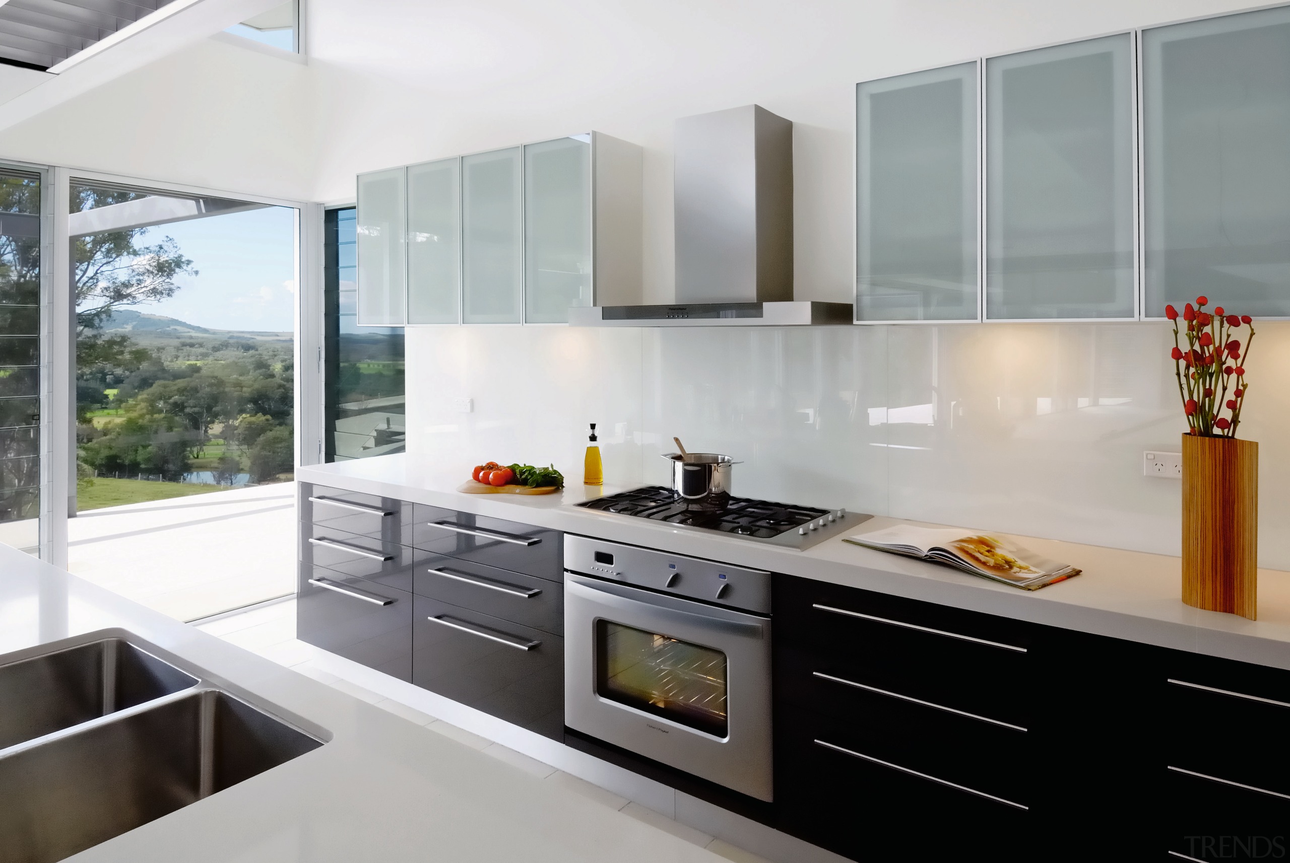 The 76cm wide Titan OS302M multi function oven cabinetry, countertop, cuisine classique, home appliance, interior design, kitchen, kitchen stove, real estate, gray