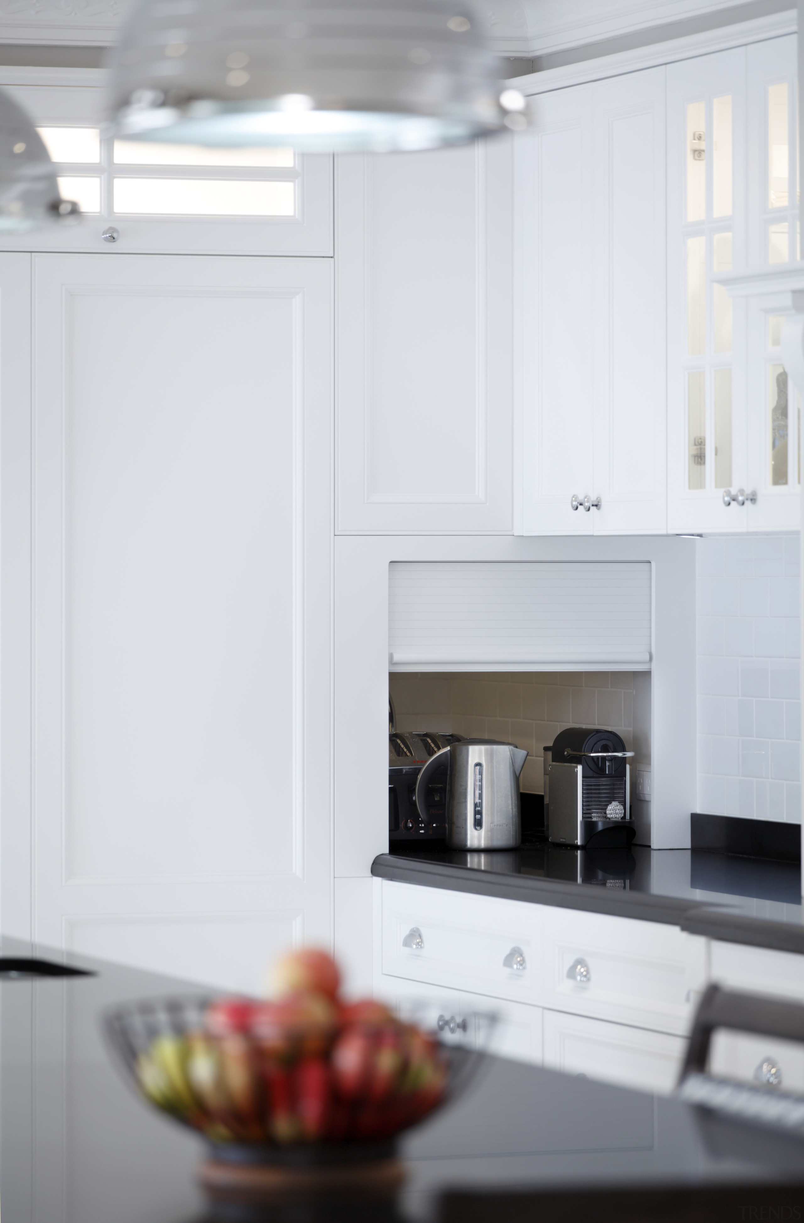 Hamptons-style transitional white kitchen - Hamptons-style transitional white countertop, home, home appliance, interior design, kitchen, product design, room, white