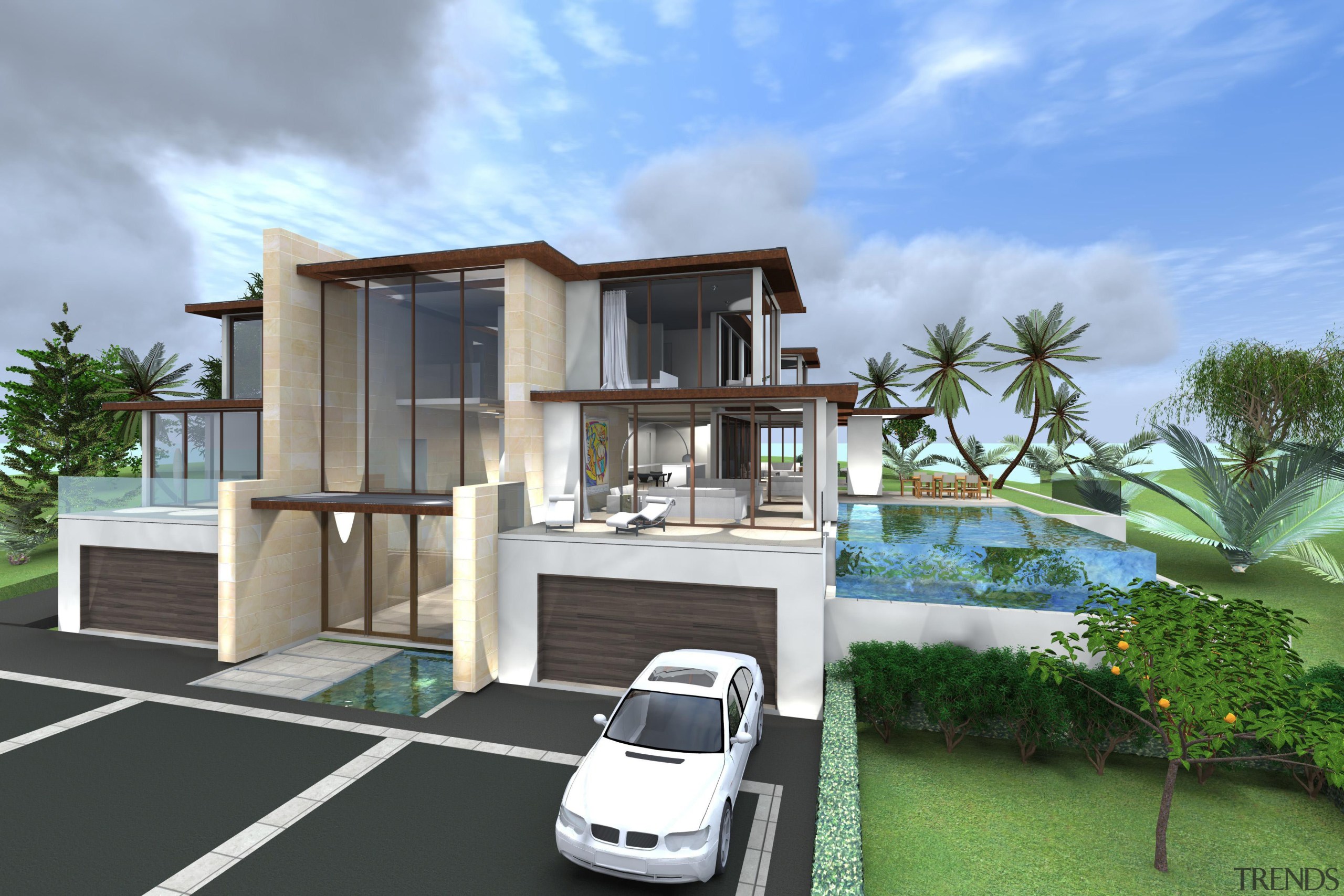 10 palm view terrace  concept hsuntitled path3.jpg architecture, building, elevation, estate, facade, family car, home, house, property, real estate, residential area, villa, teal