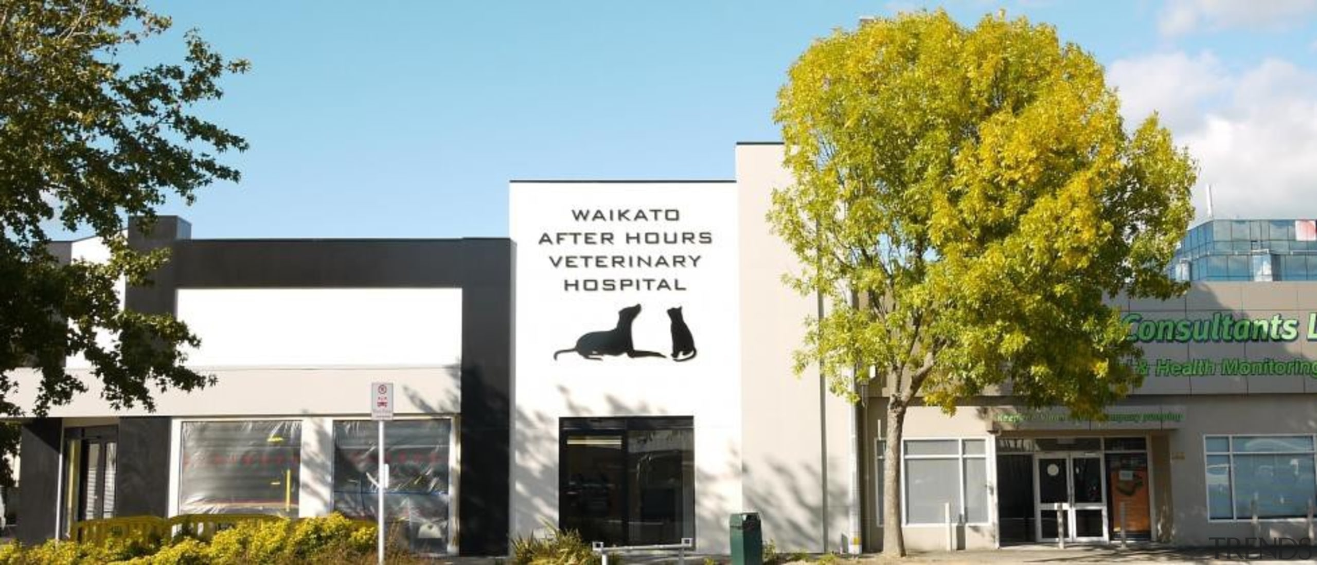 Waikato Veterinary Hospital - Waikato Veterinary Hospital - advertising, building, facade, home, house, property, real estate, white