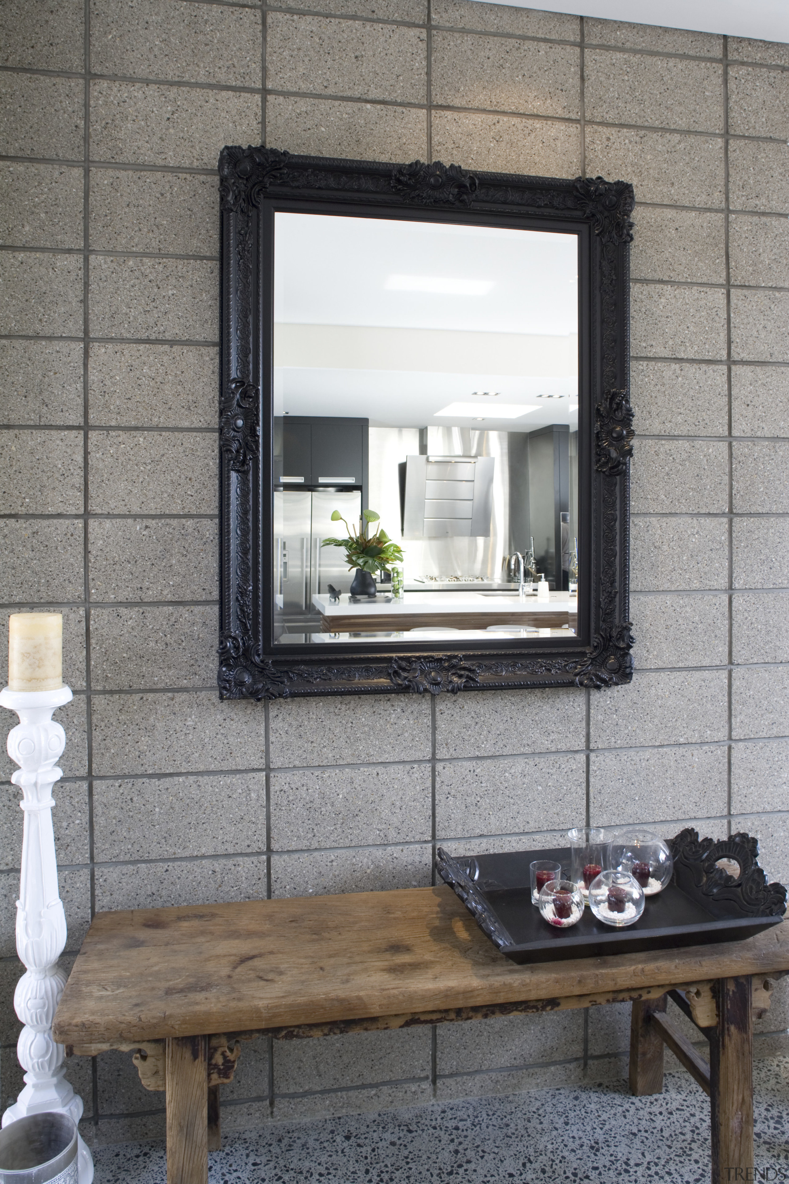 interior view of a house which was designed furniture, home, interior design, table, window, gray