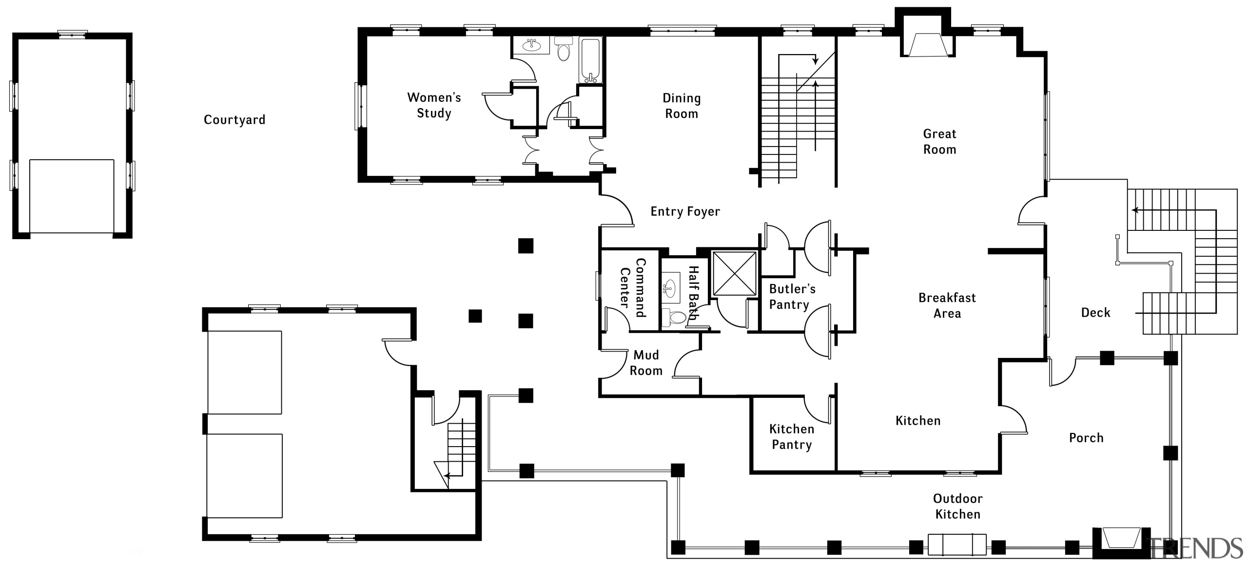 This kitchen was the overall winner of the area, black and white, design, diagram, drawing, floor plan, font, line, plan, product design, technical drawing, text, white