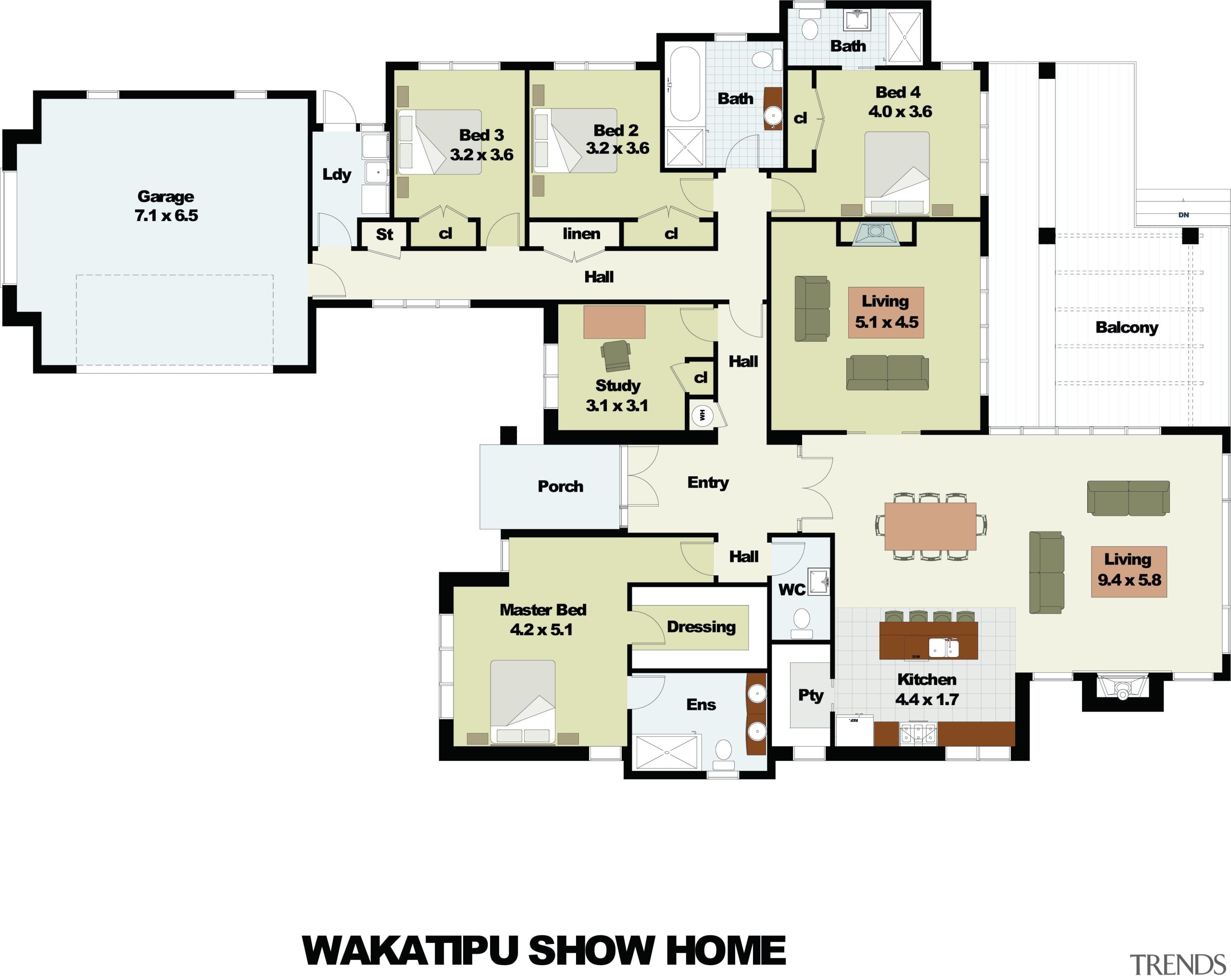Image of architectural plans for a Landmark Homes area, design, diagram, floor plan, line, plan, product design, white