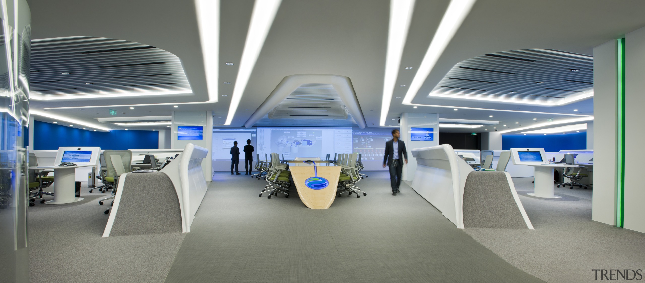 Symmetry defines the design of the new control product design, gray