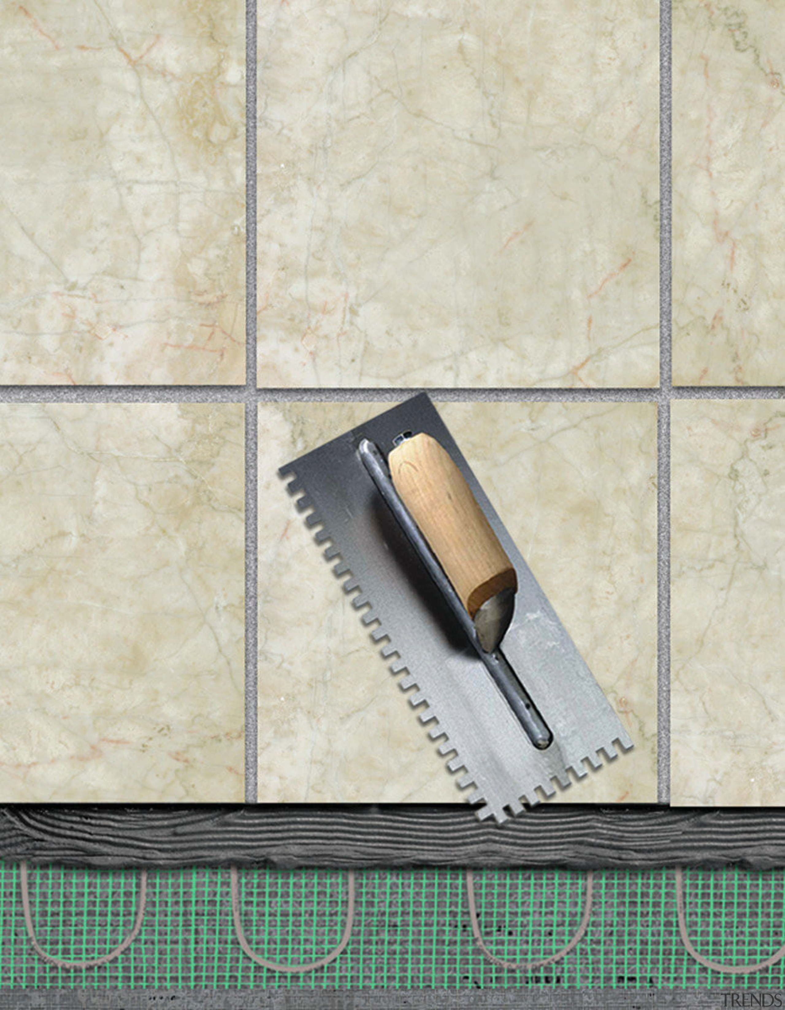 view of this bathroom featuring underfloor heating and floor, flooring, tile, white