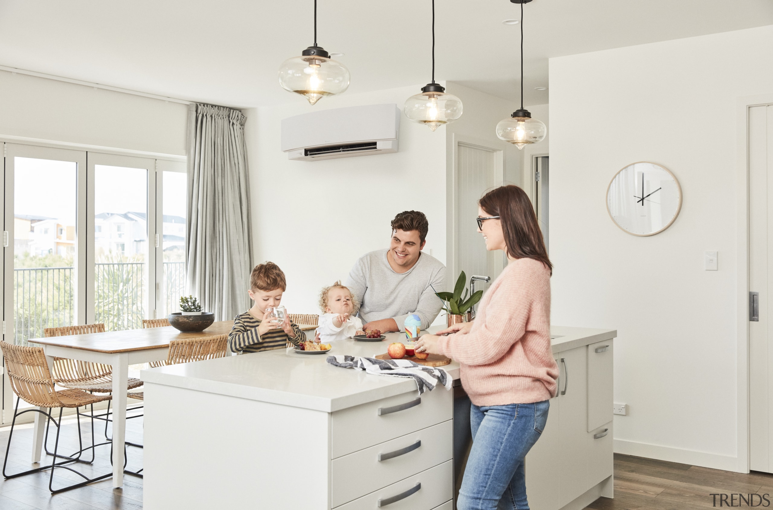 Daikin - countertop | furniture | home | countertop, furniture, home, interior design, kitchen, room, table, white