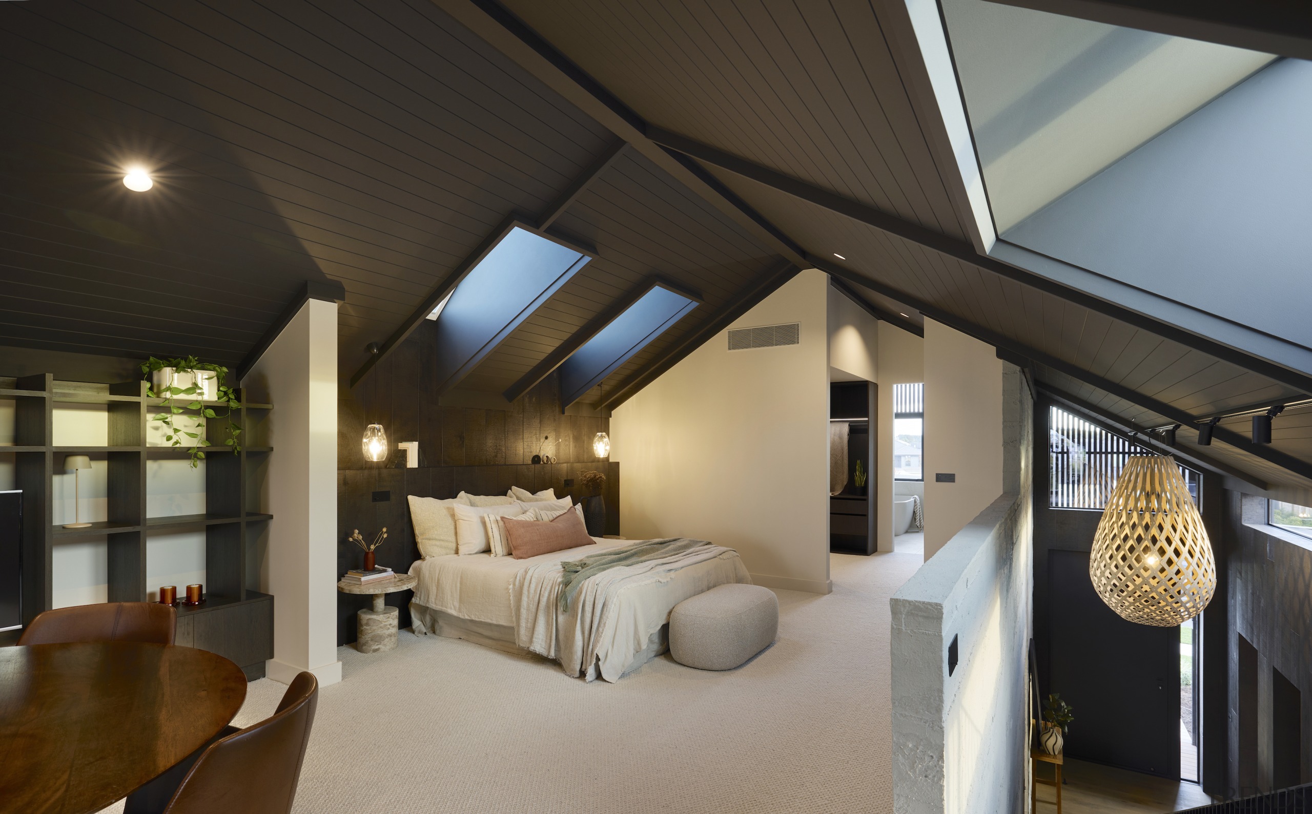 The master bedroom is designed to be refined 