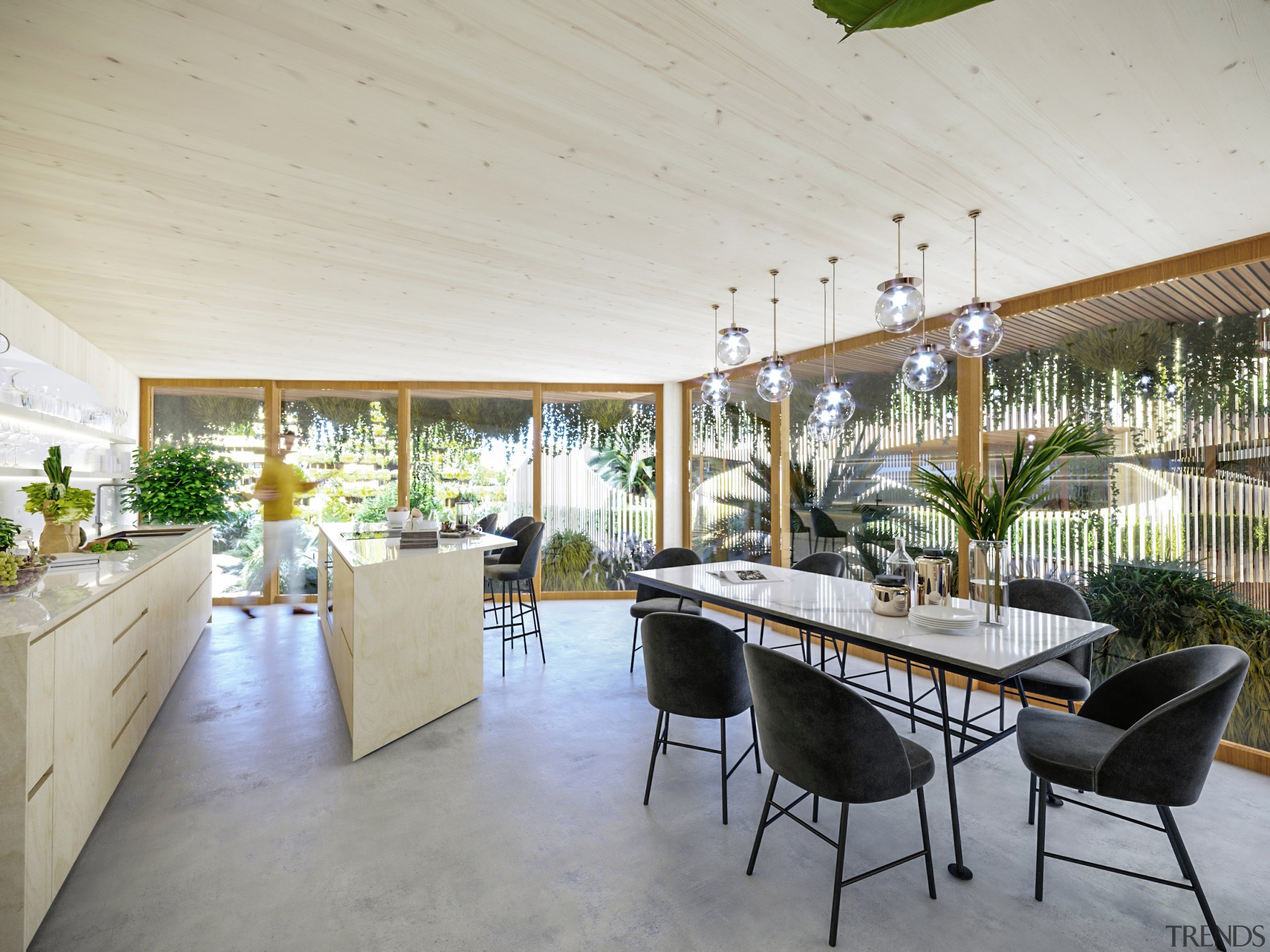 MITOSIS XL – kitchen-dining area of duplex. 