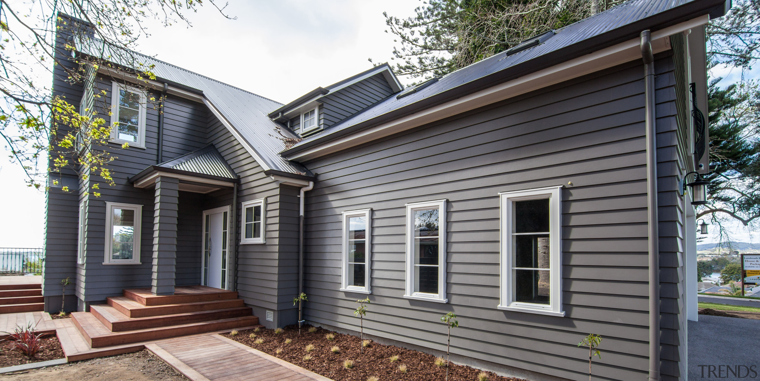 Entrance gable roof small home - Entrance gable cottage, elevation, facade, farmhouse, home, house, porch, property, real estate, siding, window, black, gray, white