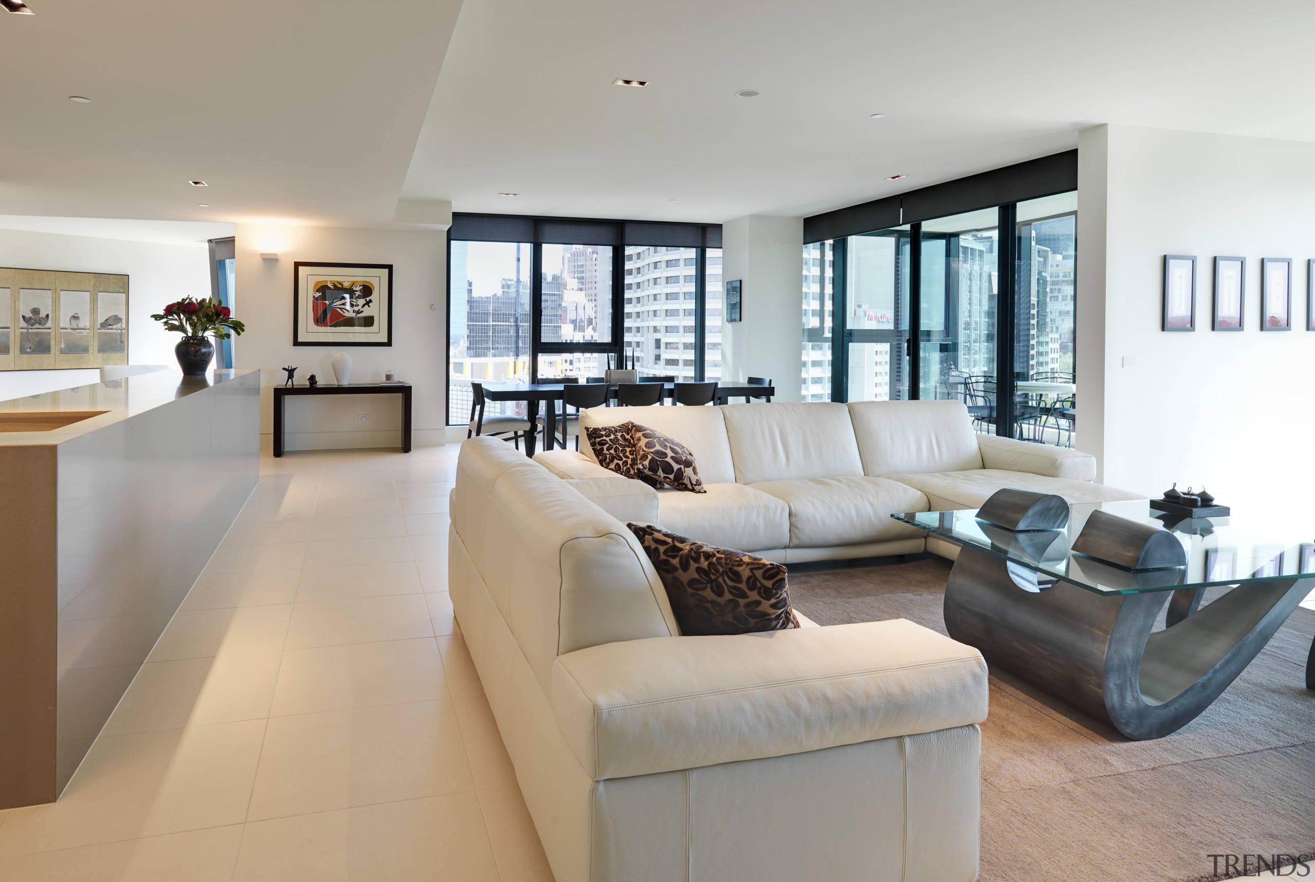 Apartment Interiors were designed by London architect Claudio estate, floor, home, interior design, living room, property, real estate, room, gray