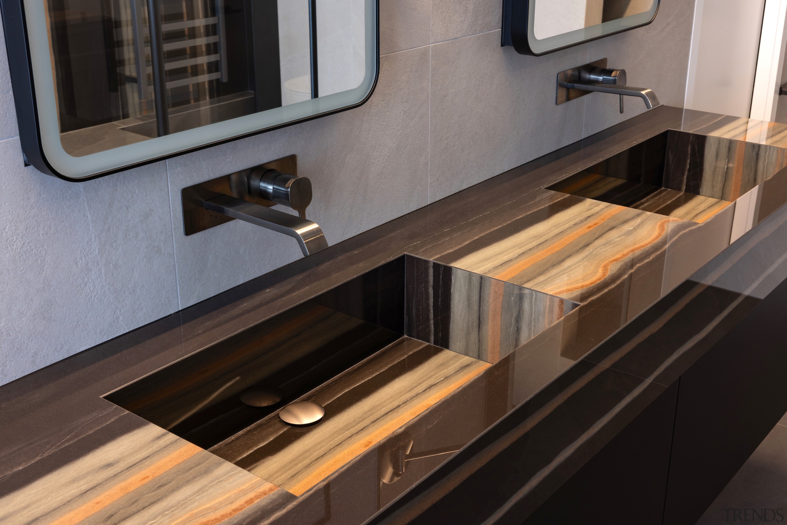 Master ensuite vanity detail. - Space, light and 